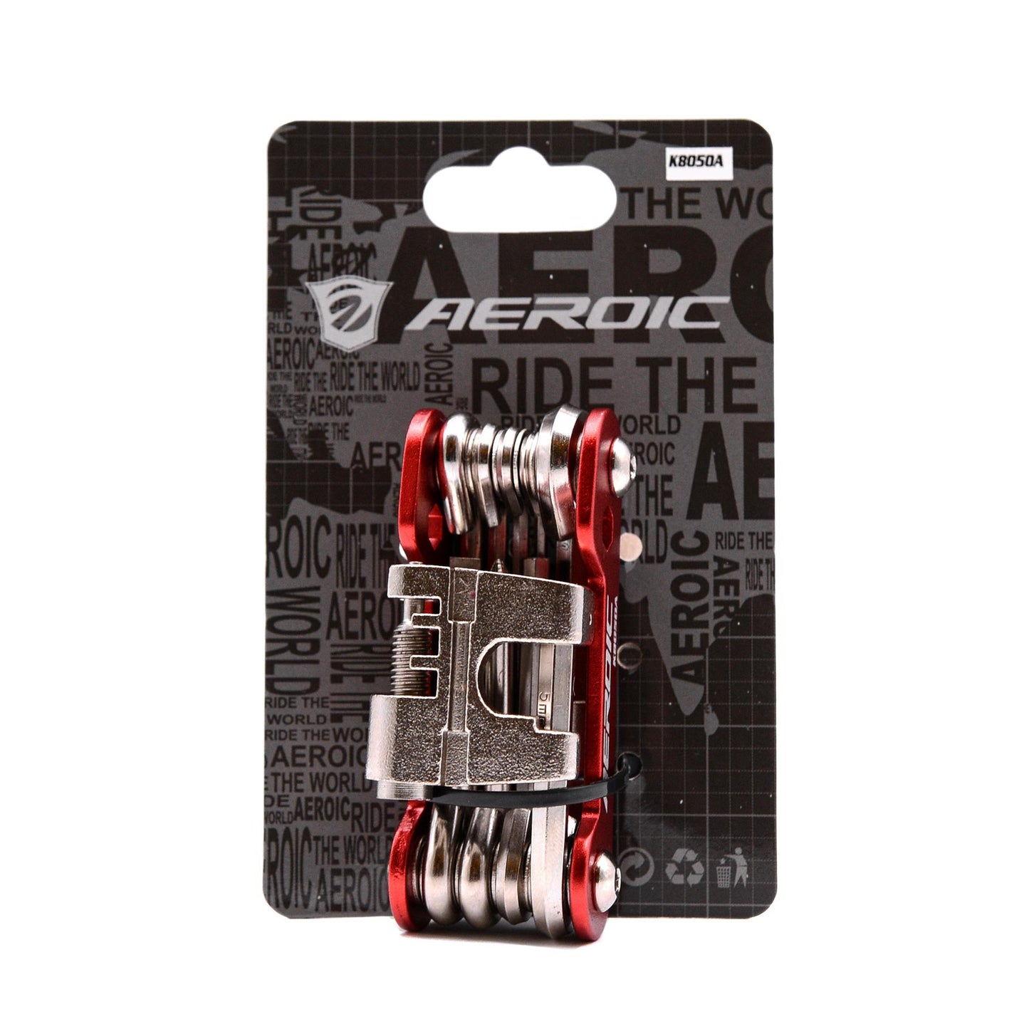 Aeroic K8050E 9-in-1 Multi-Tool with Chain Breaker - Red