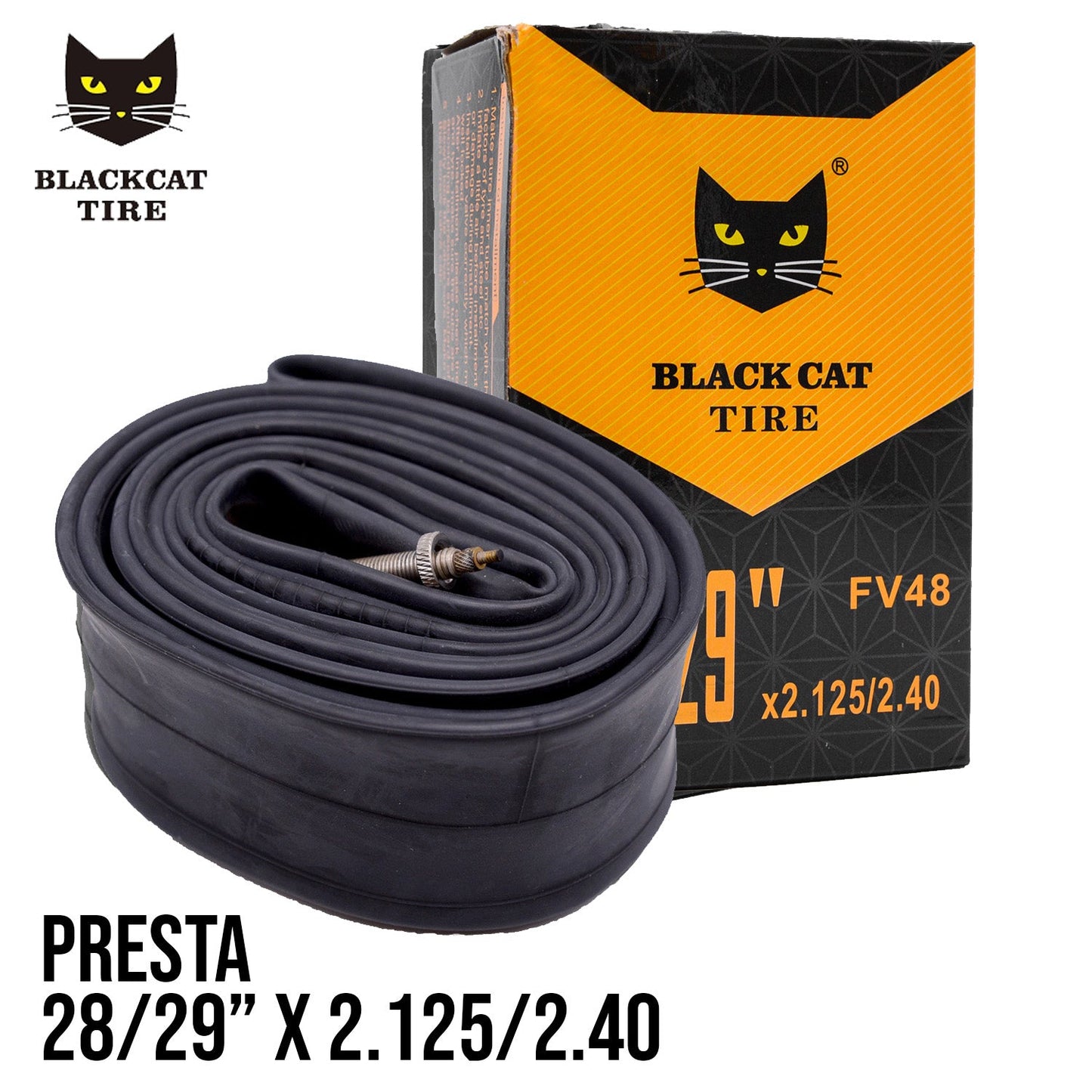 Black Cat Inner Tube 29x2.125-2.40 48mm Valve