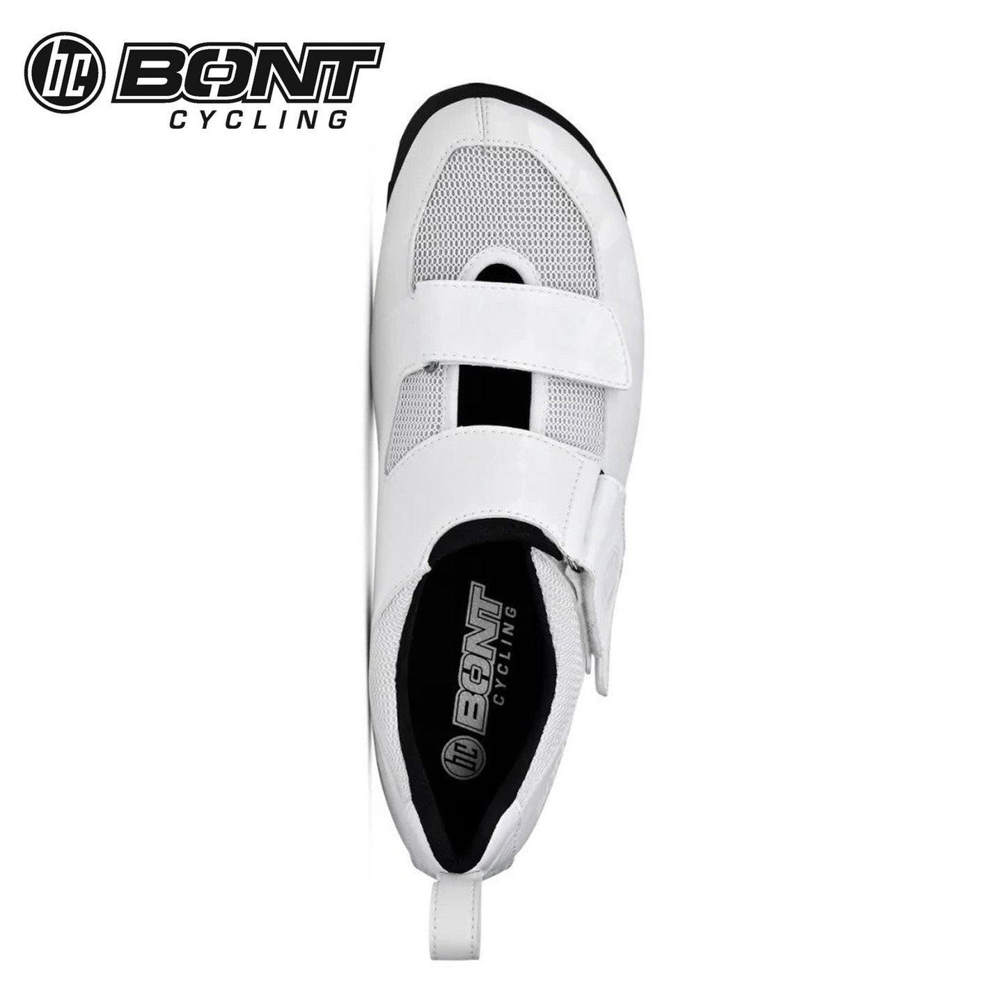 Bont Riot TR+ Carbon Composite Triathlon Road Cycling Shoes - White