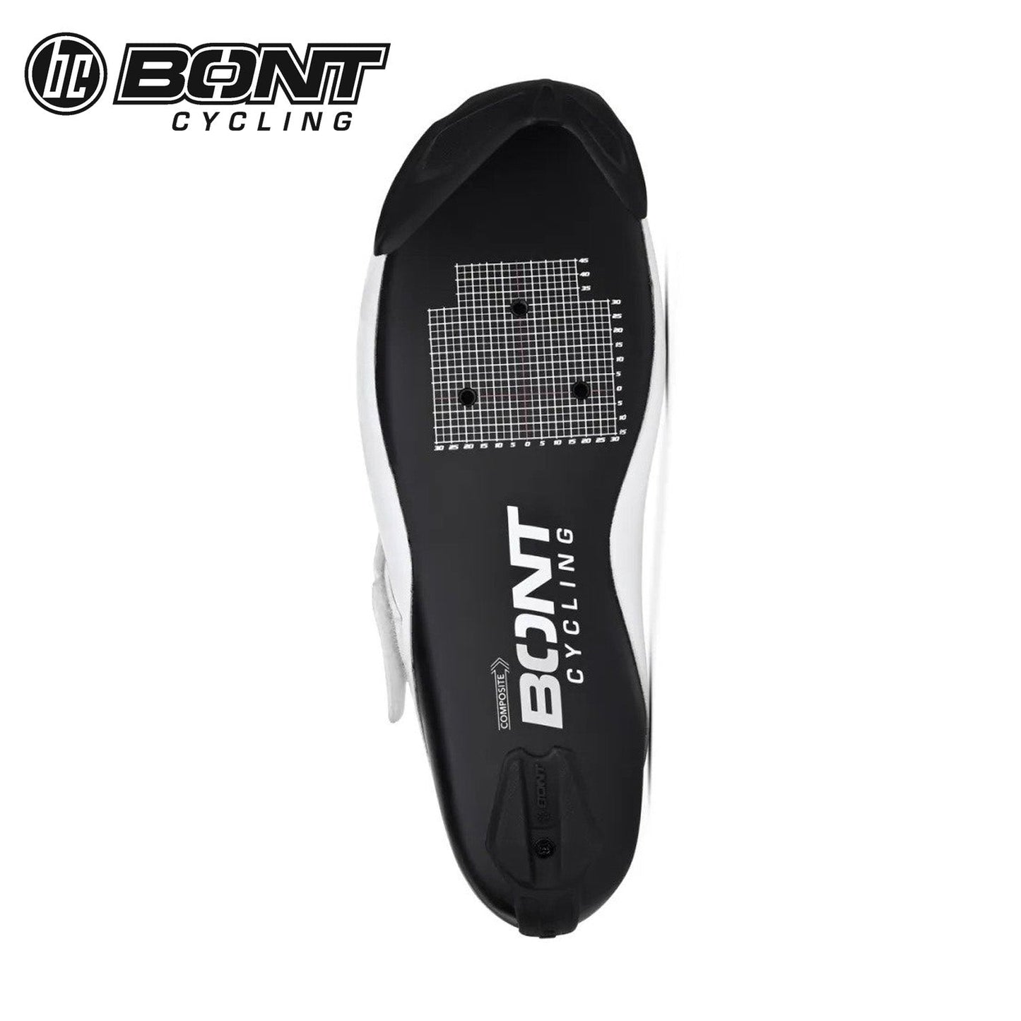 Bont Riot TR+ Carbon Composite Triathlon Road Cycling Shoes - White