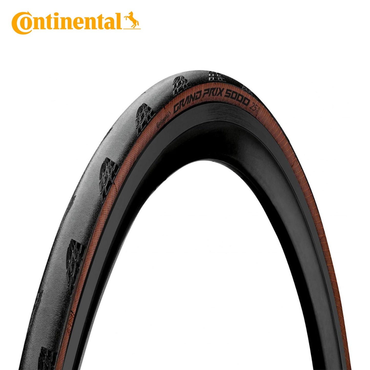 Continental Grand Prix 5000 (GP5000) Road Bike Tire Black Chili - Tan Wall