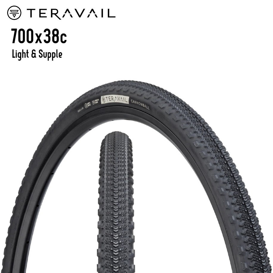 Teravail Cannonball Gravel Bike Tire - Black