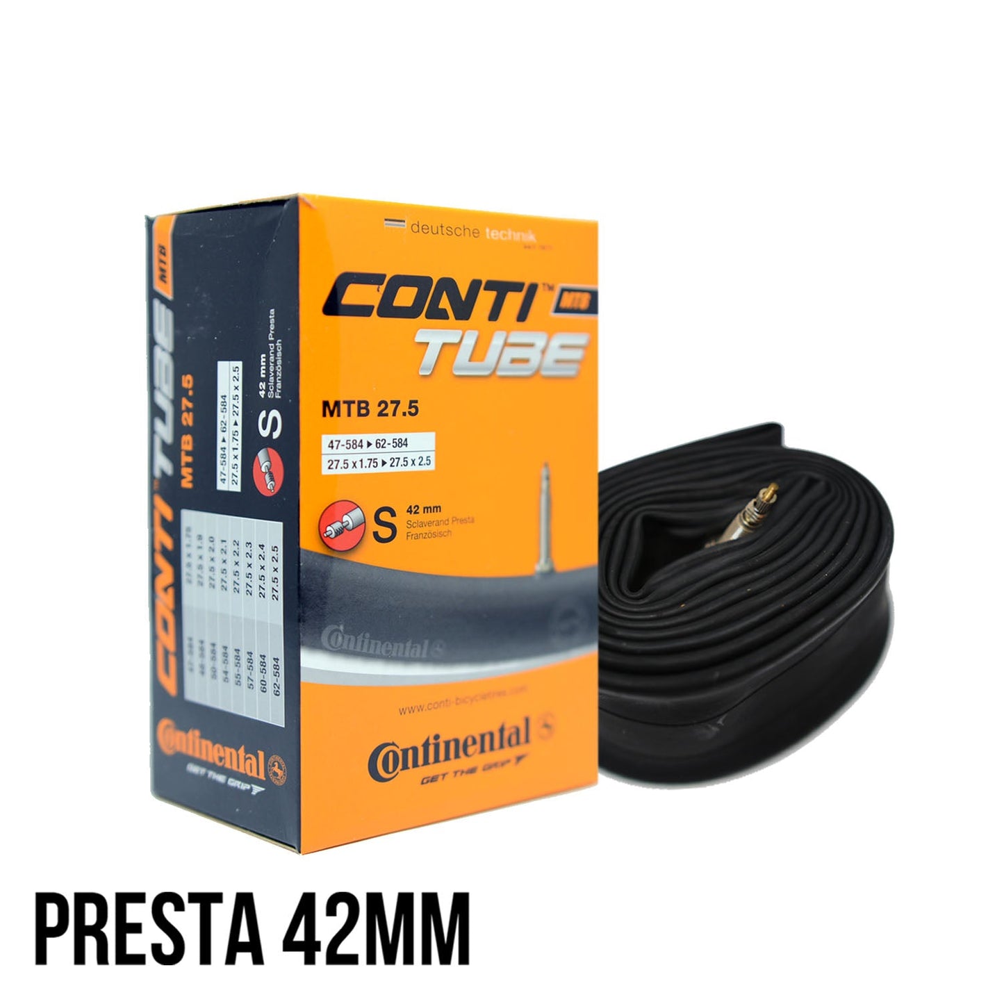 Continental Conti-Tube Inner Tube for MTB Bikes 27.5