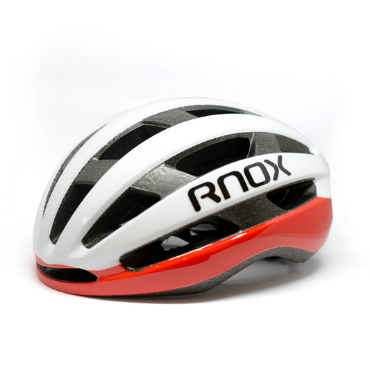 RNOX Bike Helmet Unversal Size 53-61cm - White/Red