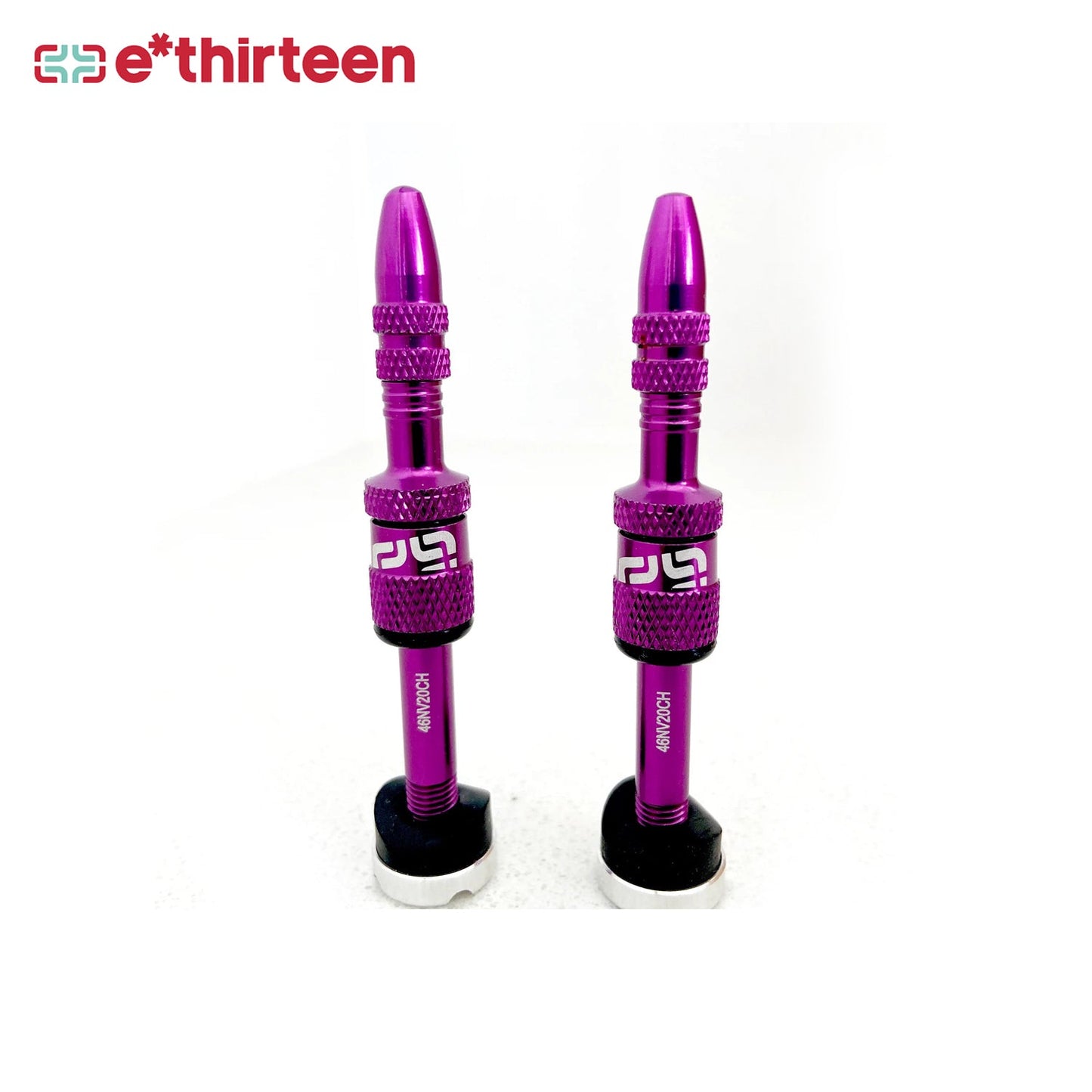 E*thriteen Tubeless Valve Quick Fill Blk (23-31mm Rim) - Eggplant