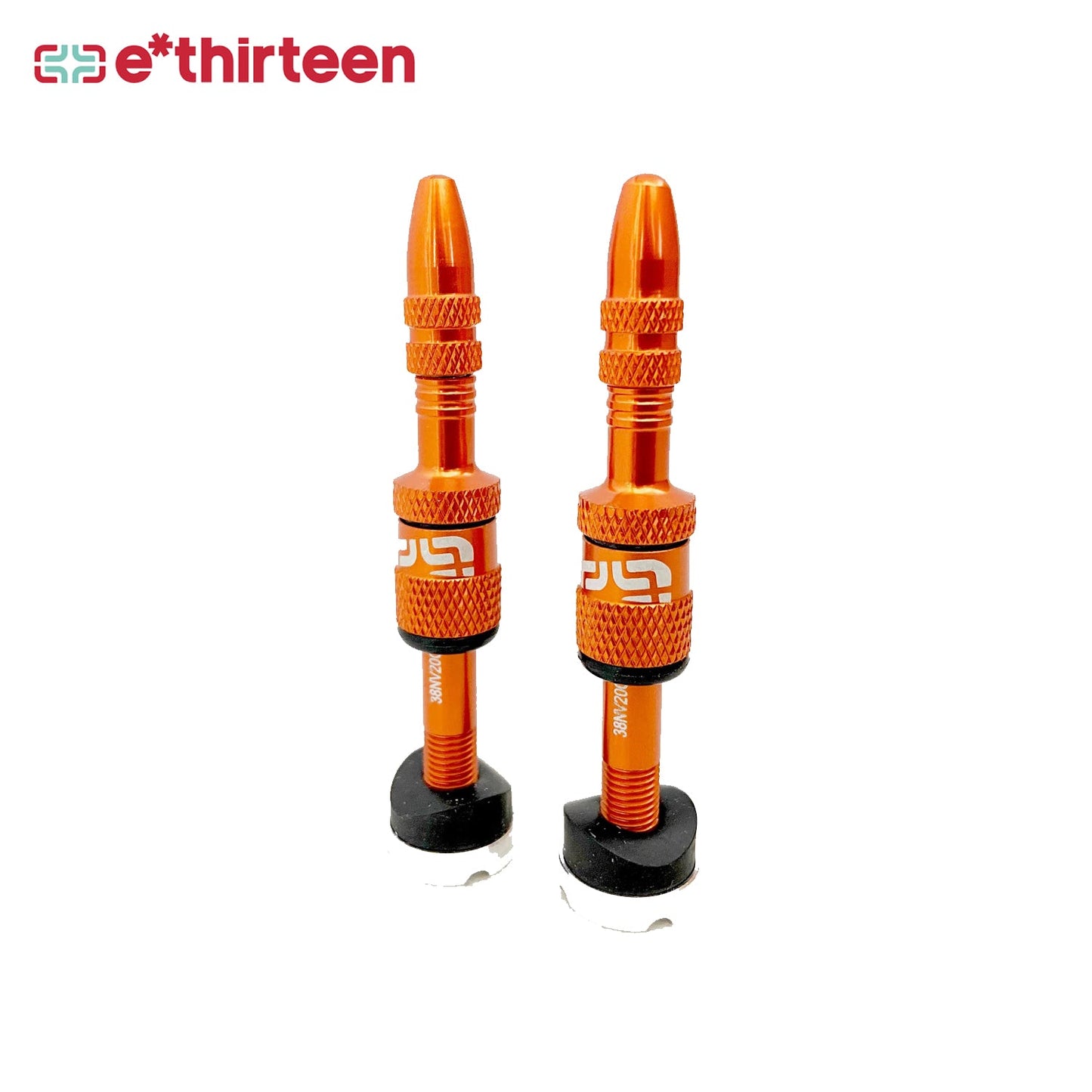 E*thriteen Tubeless Valve Quick Fill Blk (23-31mm Rim) - Naranja