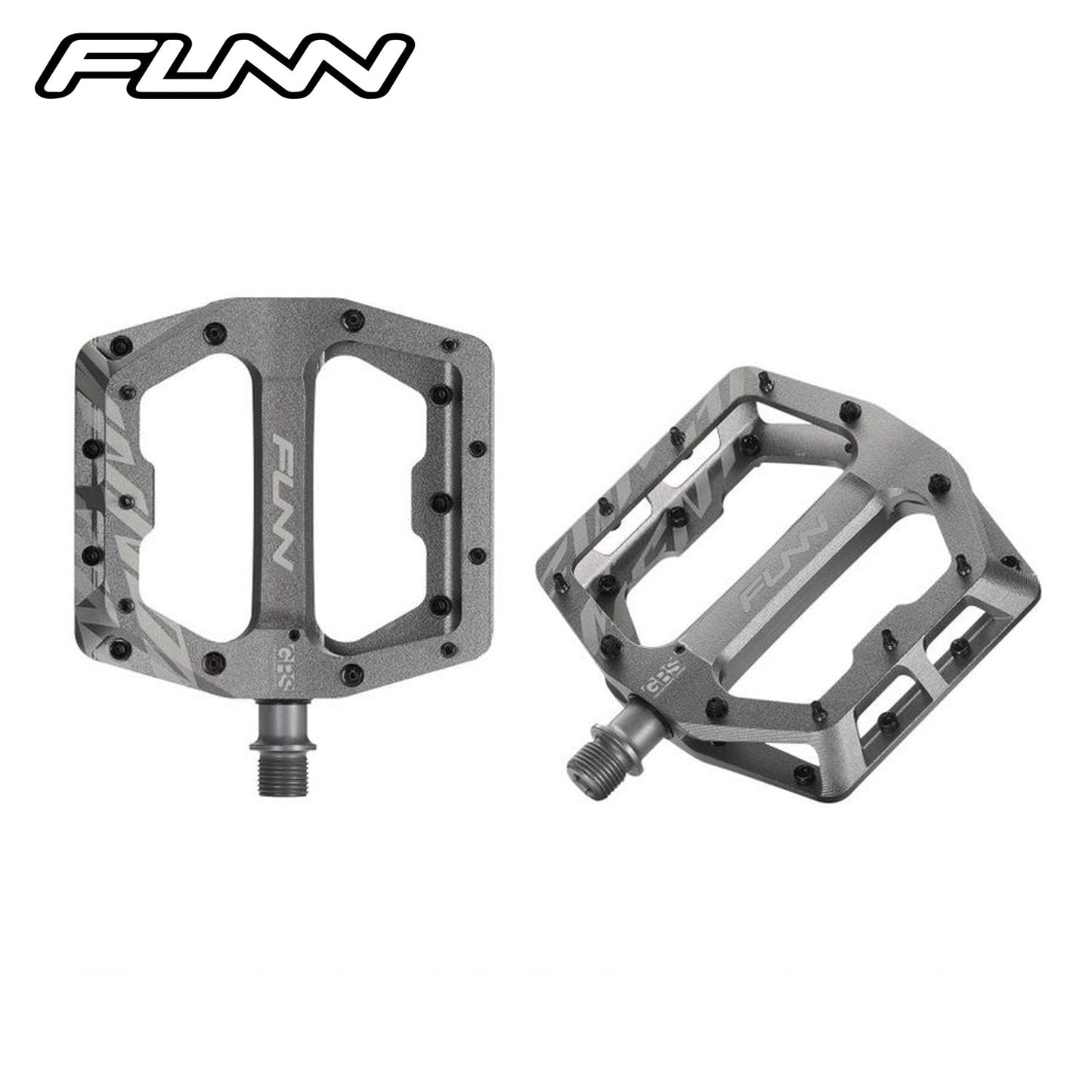 Funn Funndamental Aluminum MTB Flat Pedal - Anodized Gray