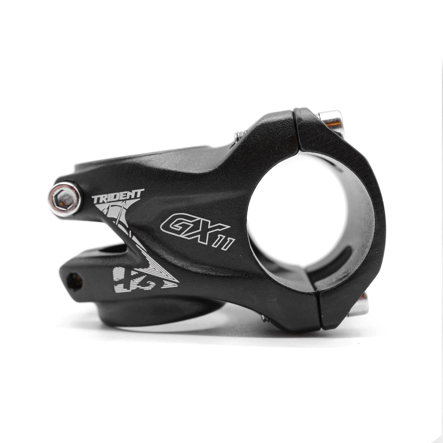 Trident Bike Stem GX11 35mm Short Length 31.8mm Clamp x 28.6mm - Matte Black