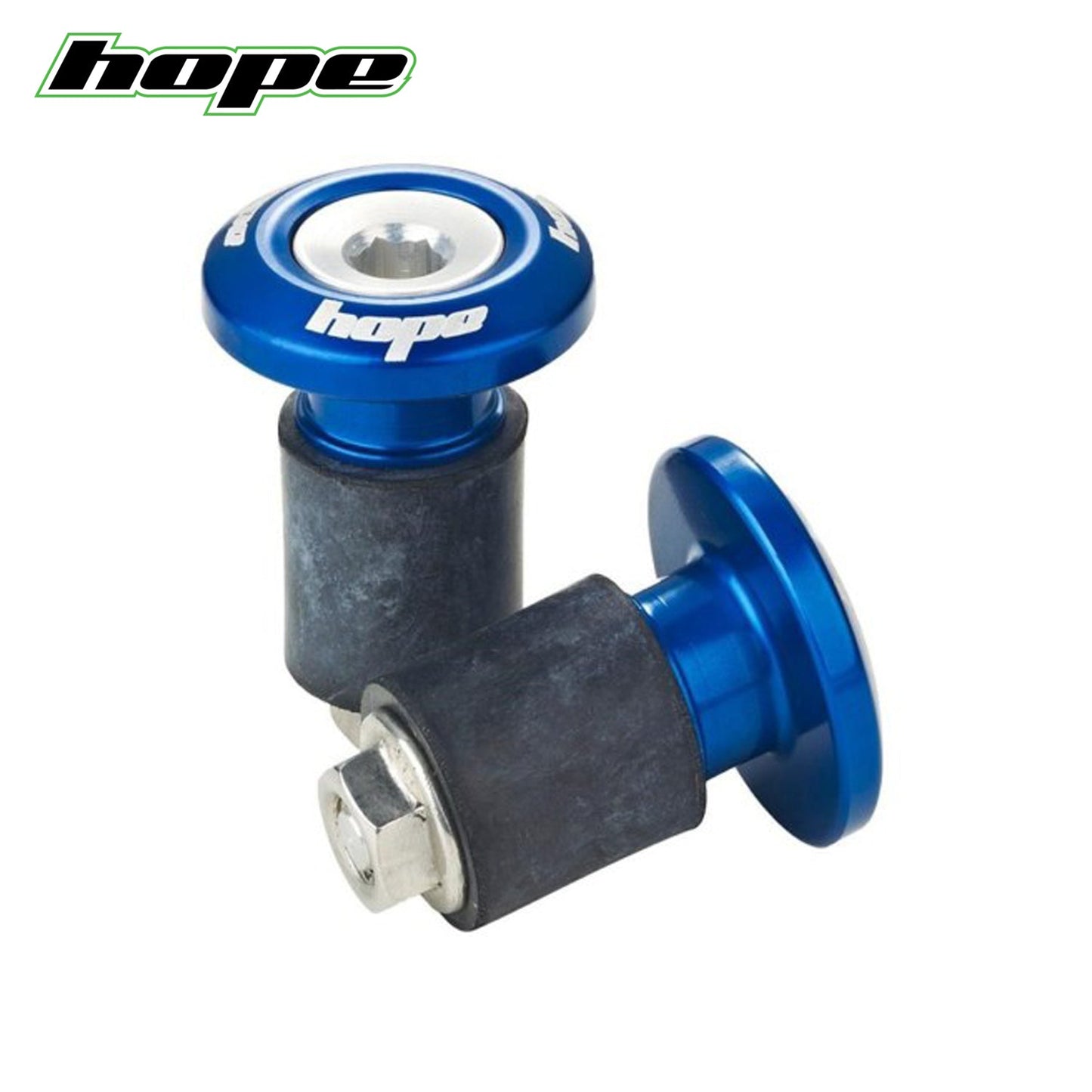 Hope Tech Grip Doctor Bar End Plugs - Blue