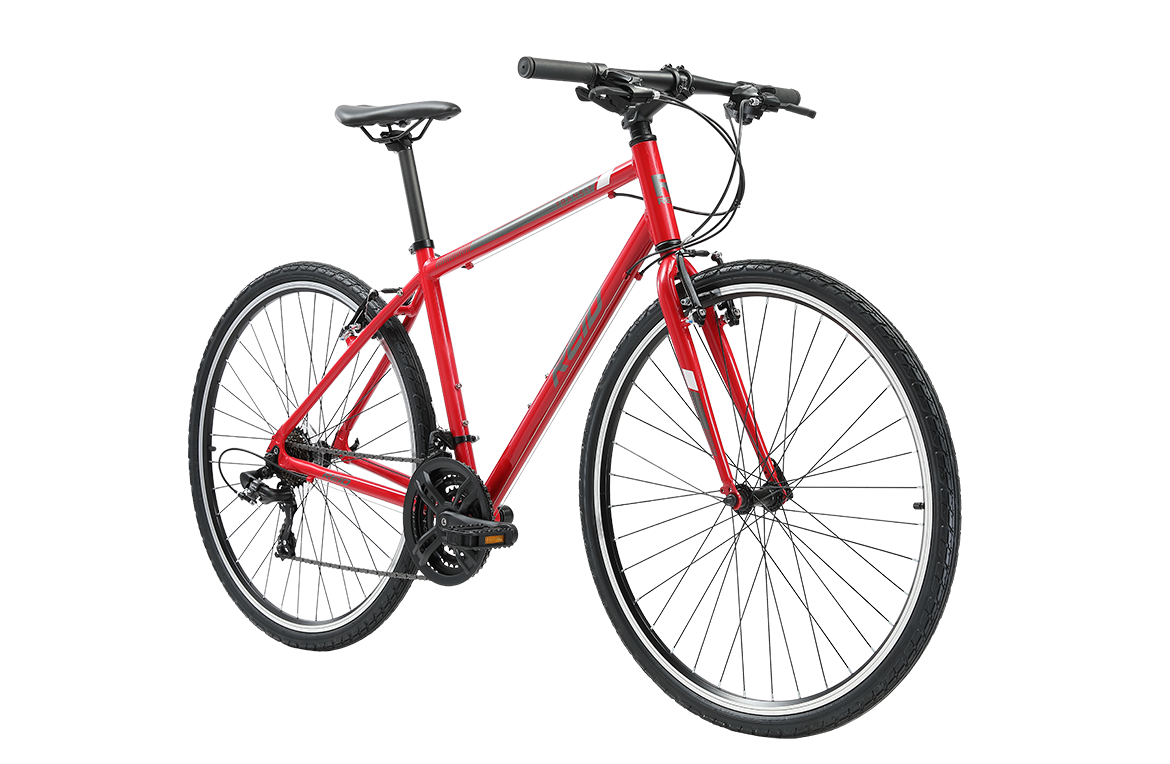 Reid Transit Commuter Hybrid Bike - Red