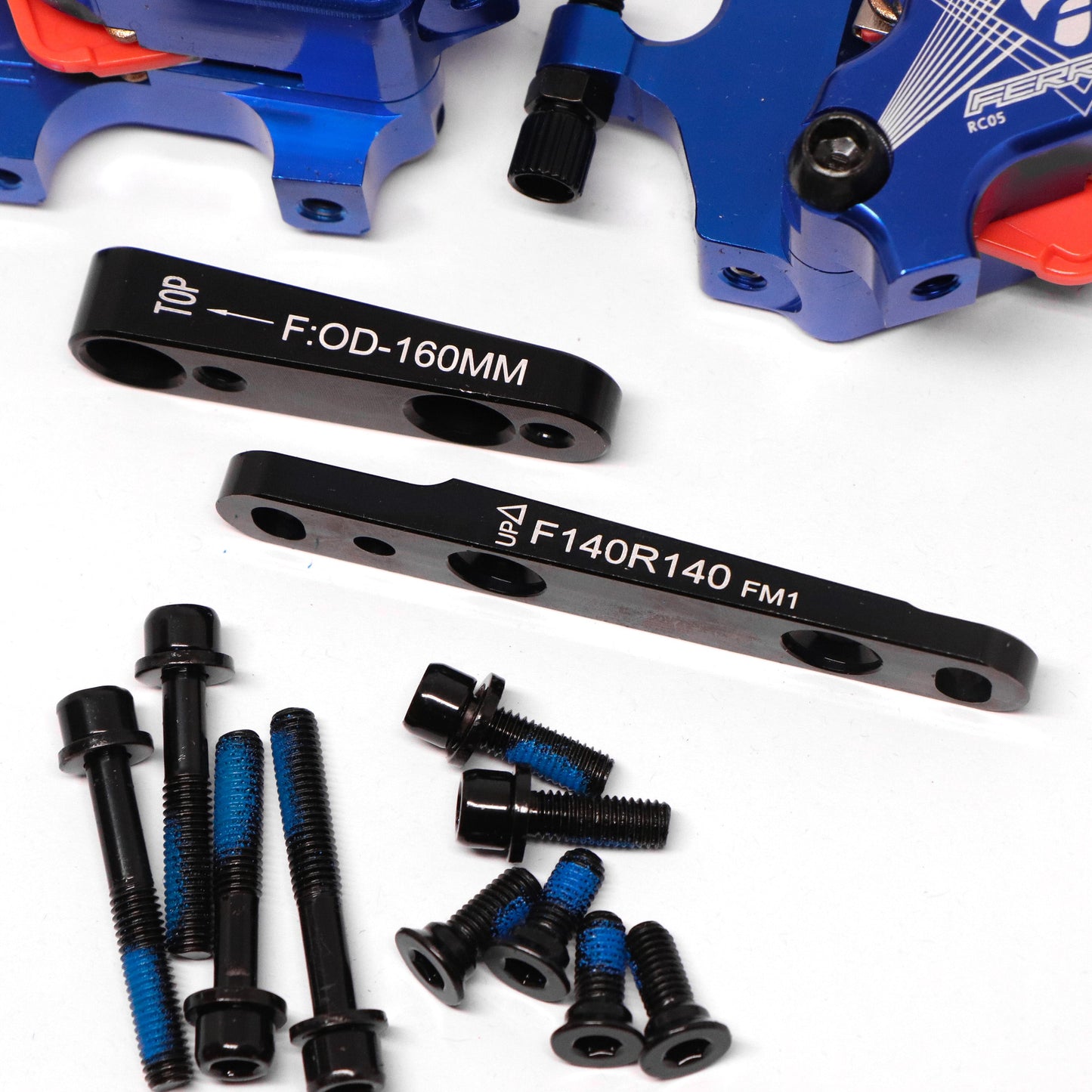 Ferrino Road Cable-Actuated Hydraulic Brakes (Caliper Only) - Blue