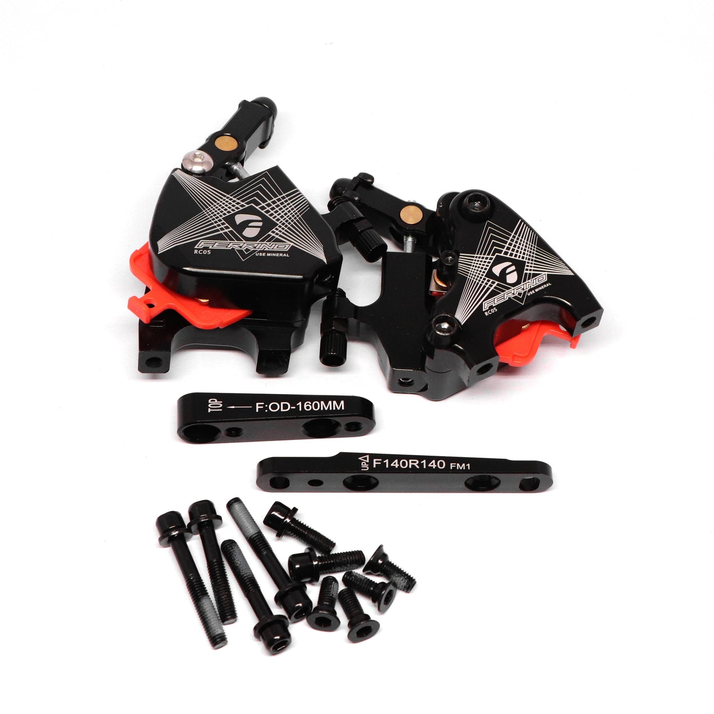 Ferrino Road Cable-Actuated Hydraulic Brakes (Caliper Only) - Black