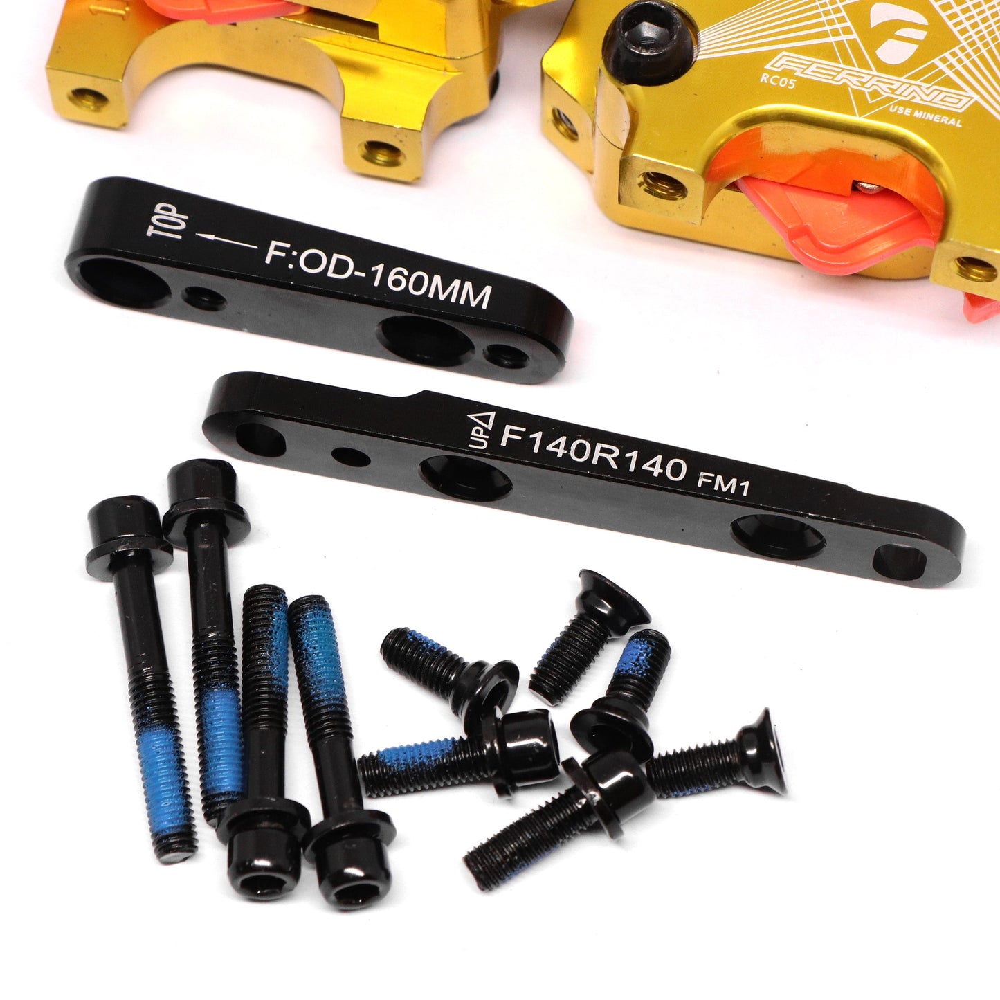 Ferrino Road Cable-Actuated Hydraulic Brakes (Caliper Only) - Gold