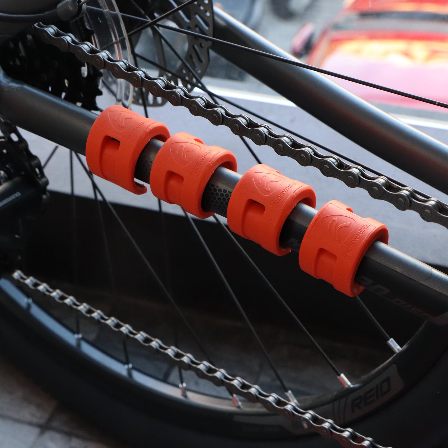 Roswheel Chainstay Guard Protector - Orange