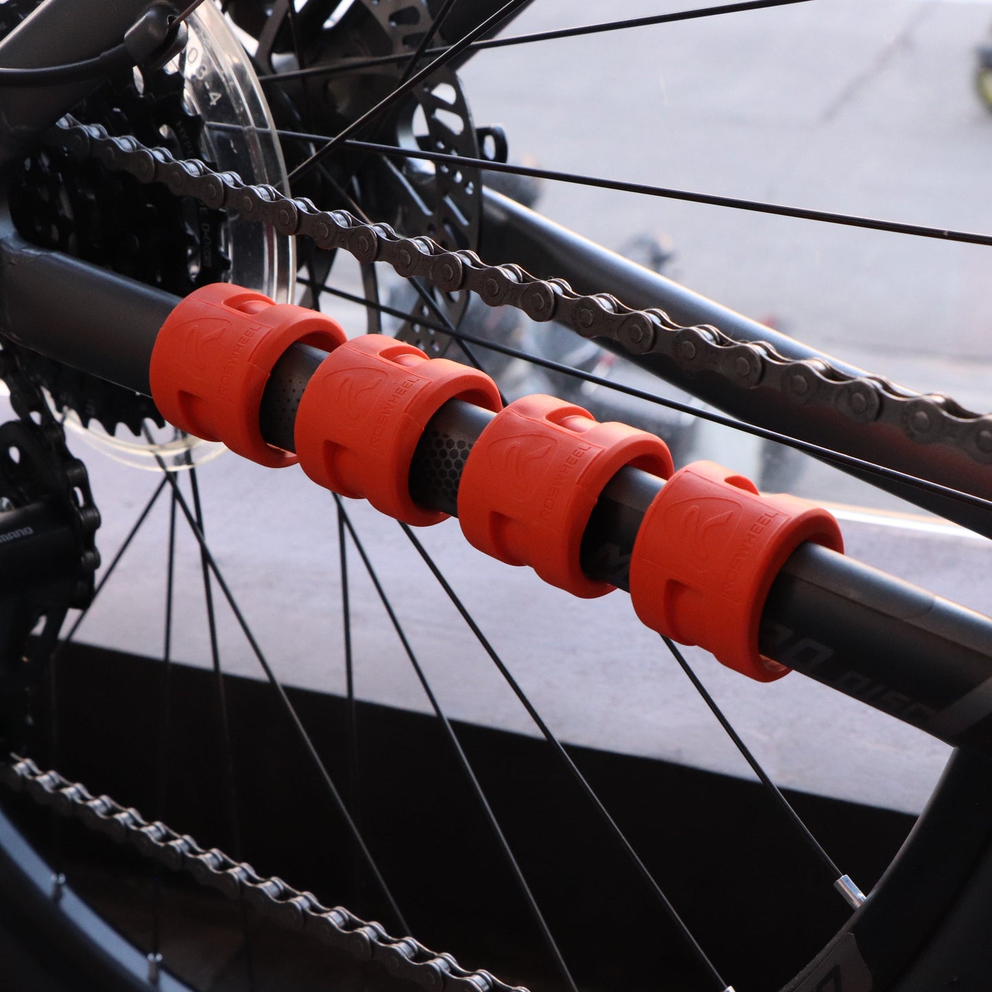 Roswheel Chainstay Guard Protector - Orange