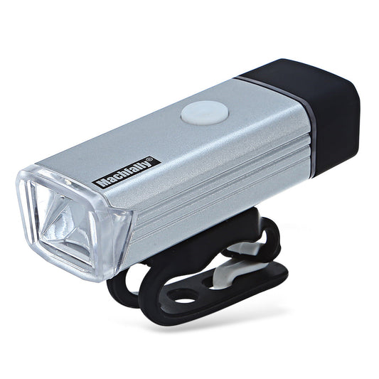 Machfally Front Light 180 Lumens Rechargeable - Silver