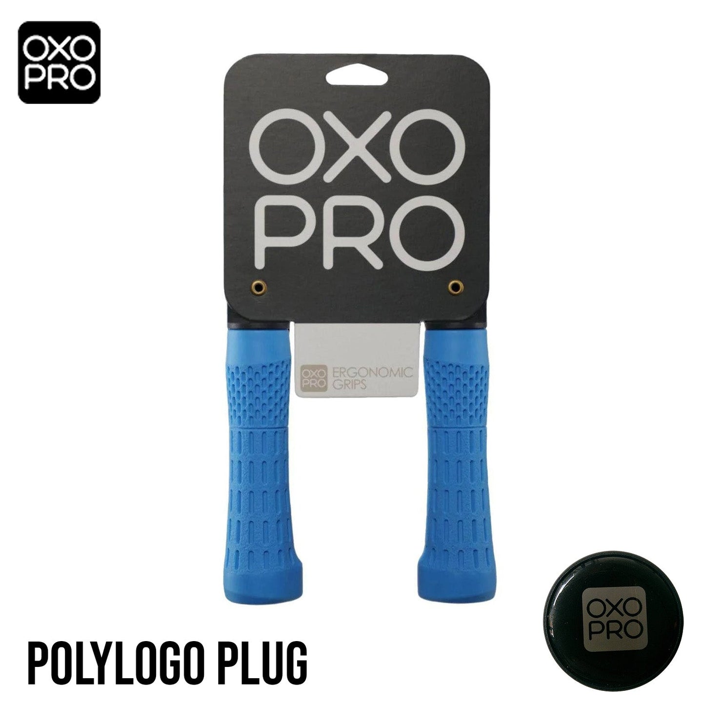 OXO-PRO OP2 Performance II 135mm MTB Lockable Bike Grips - Blue