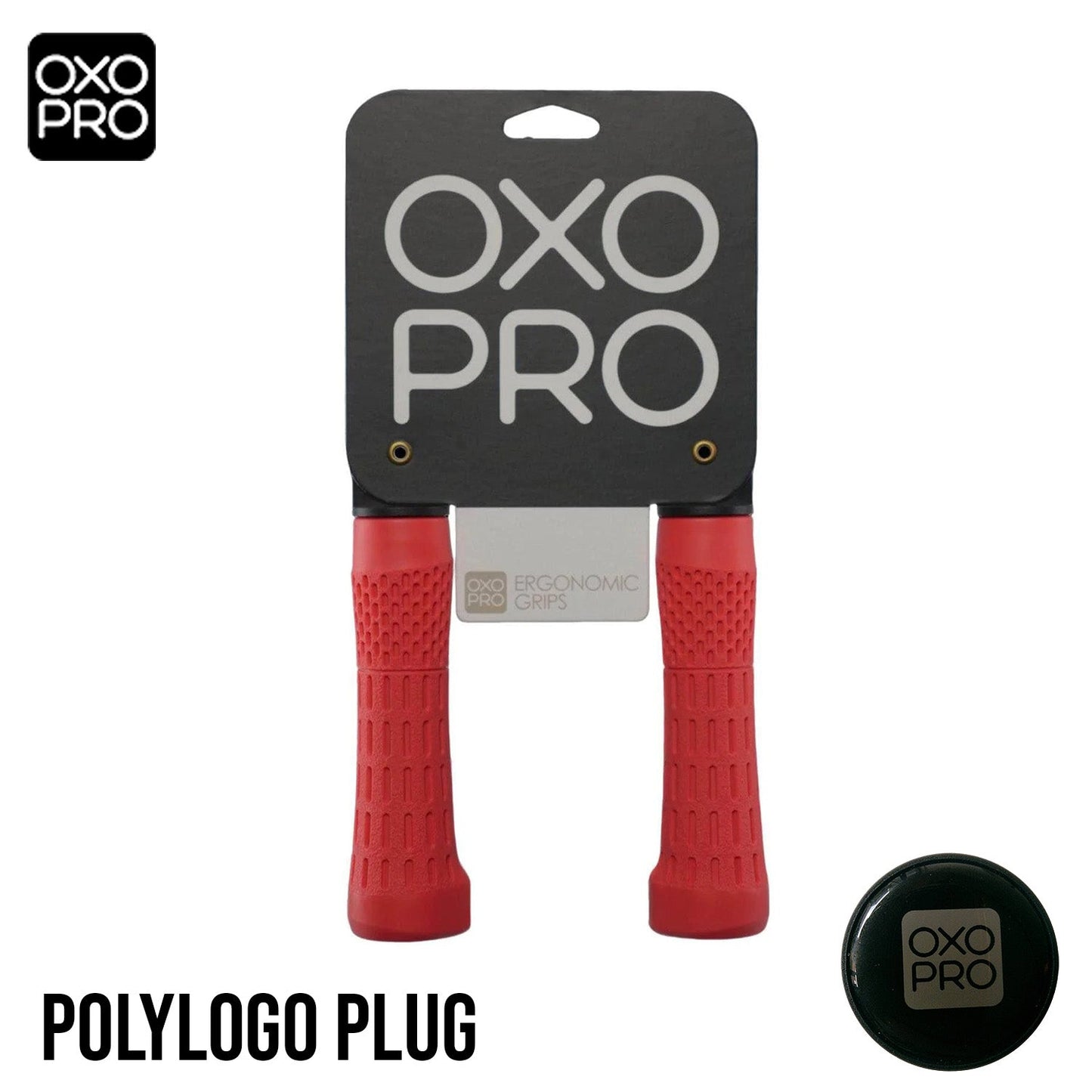 OXO-PRO OP2 Performance II 135mm MTB Lockable Bike Grips - Red