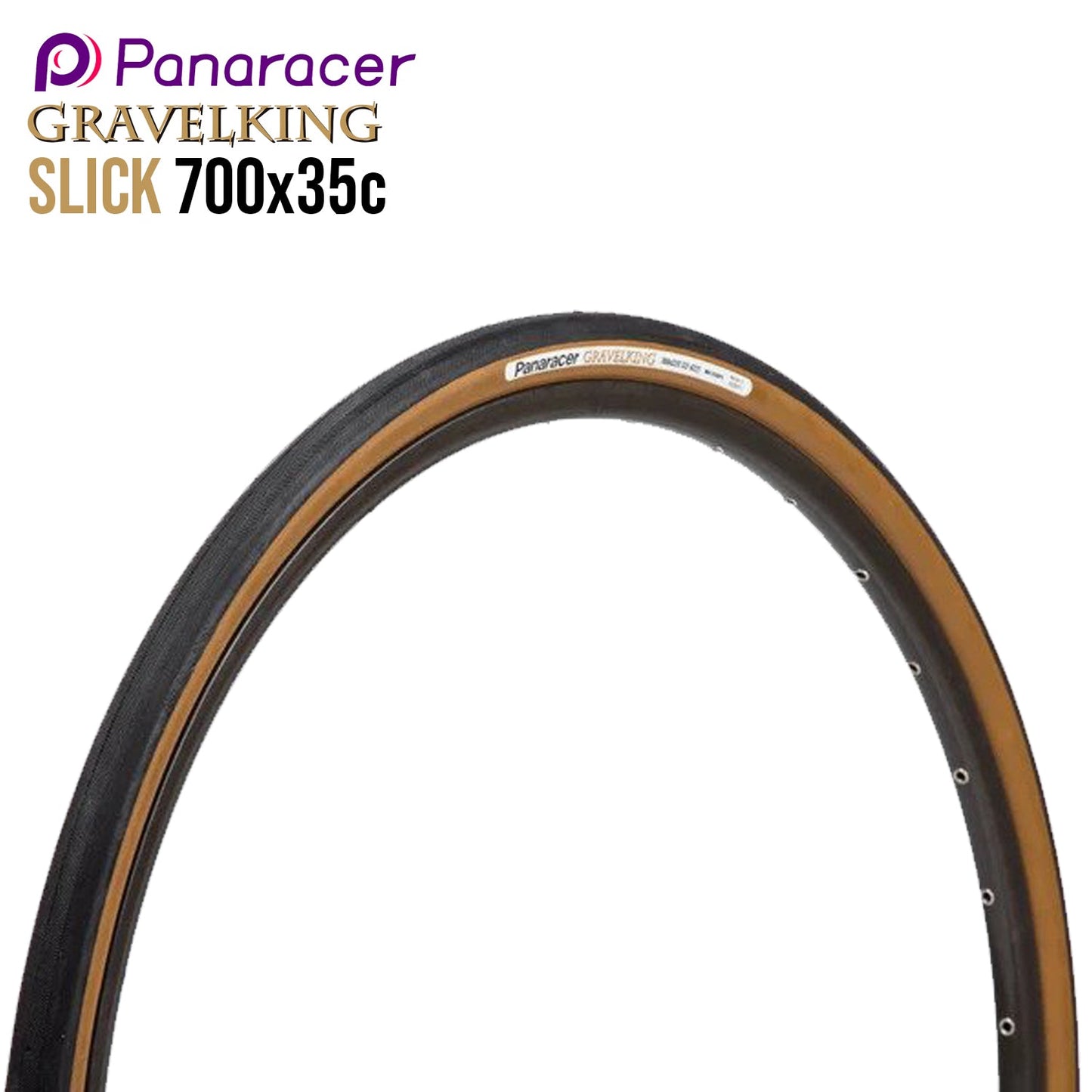 Panaracer GravelKing Slick Gravel Tire - Tan