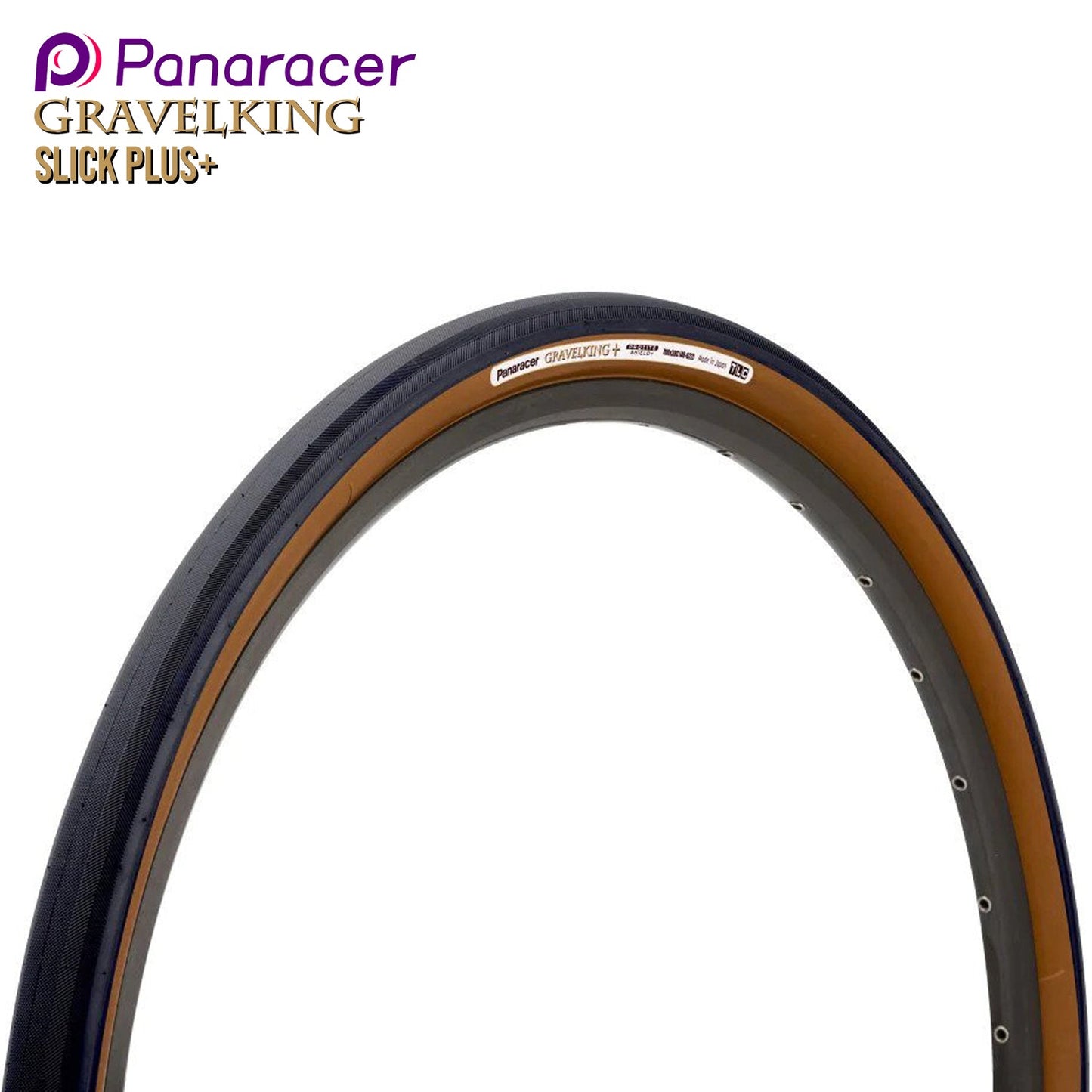 Panaracer GravelKing Slick Plus+ 700c Gravel Tire - Tan