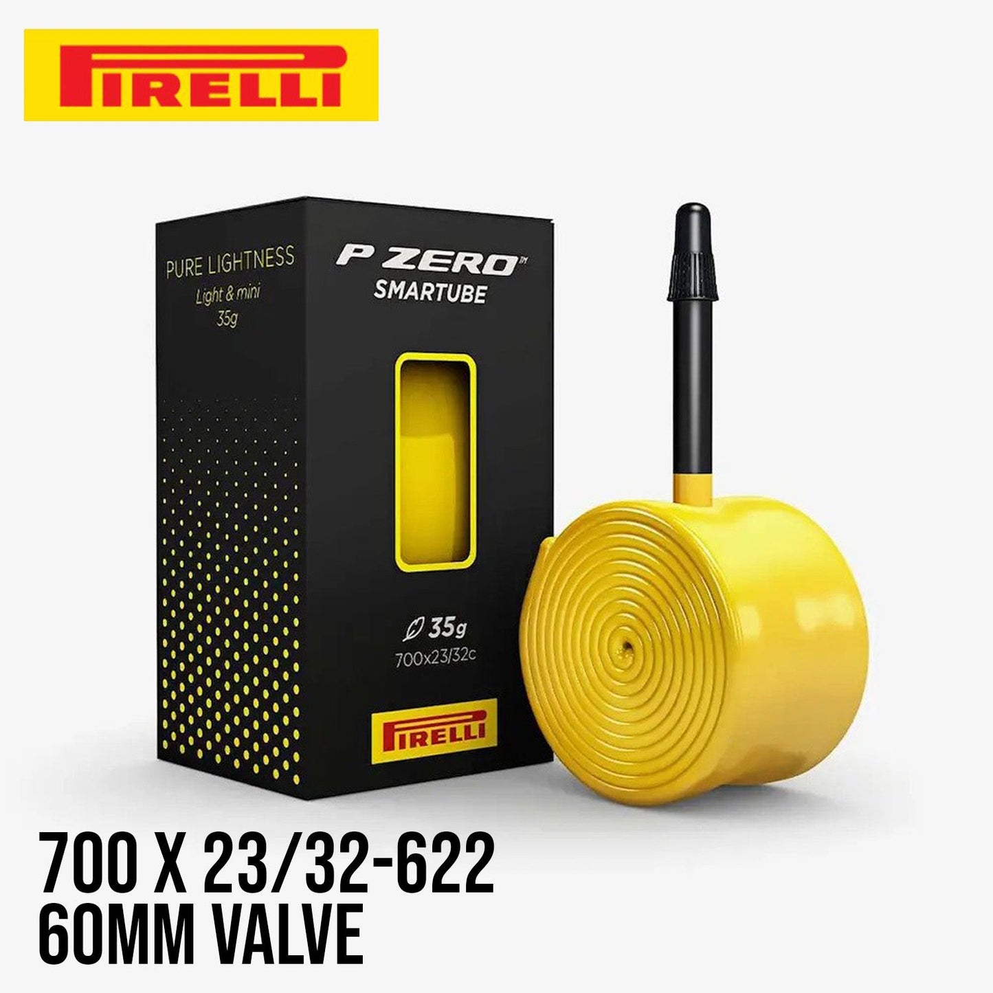 Pirelli P ZERO SmarTUBE Race 700 Inner Tube - Yellow