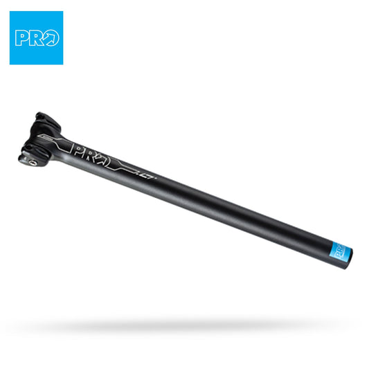 PRO LT Alloy 400mm Length Bike Seatpost - Black