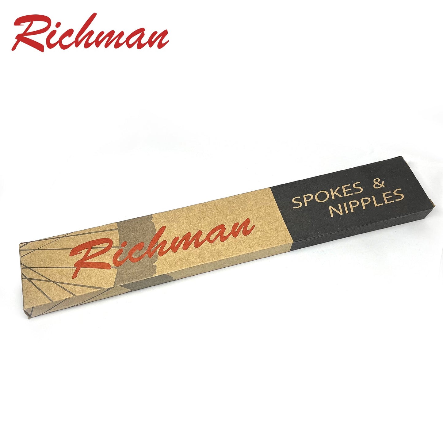 Richman Spokes Stainless / Brass Nipples - Set of 36pcs - Black Matte