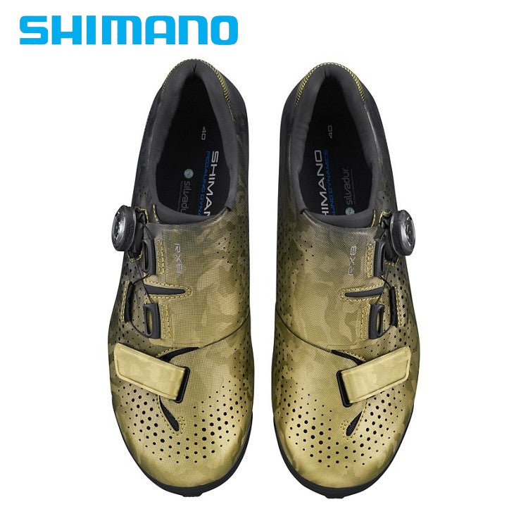 Shimano RX8 Women's Gravel / MTB Carbon Composite Bike Shoes SPD - Yellow Gold