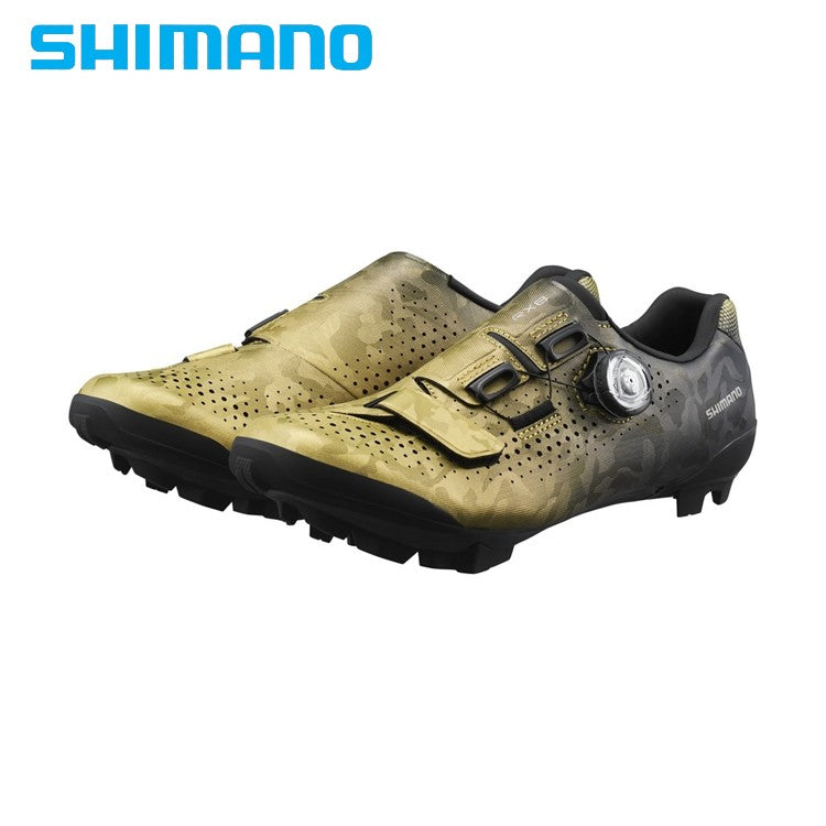 Shimano RX8 Women's Gravel / MTB Carbon Composite Bike Shoes SPD - Yellow Gold