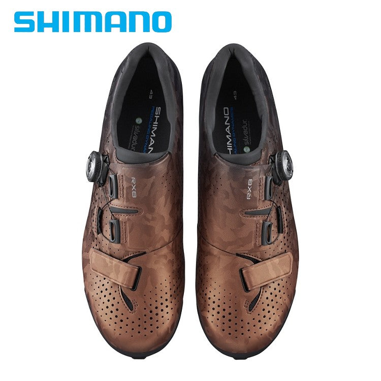 Shimano RX8 Gravel / MTB Carbon Composite Bike Shoes SPD - Bronze