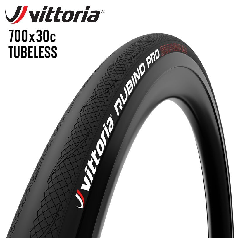 Vittoria Rubino Pro All-Rounder Road Bike Tire Graphene (Folding) - Full Black