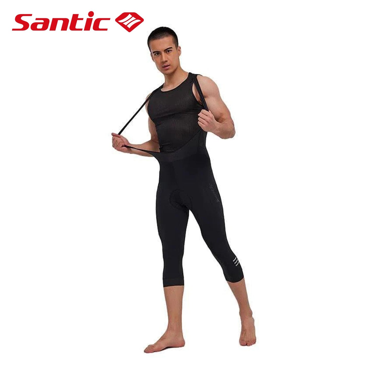 Santic Qianto Men's Spring Summer Bib Short - Black