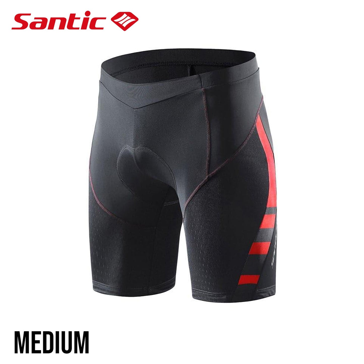 Santic Flames Men's Spring Summer Cycling Shorts - Red