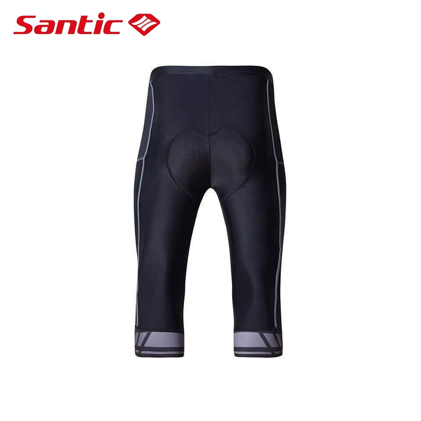 Santic Grayscale Men's Spring Summer 3/4 Cycling Tights - Black