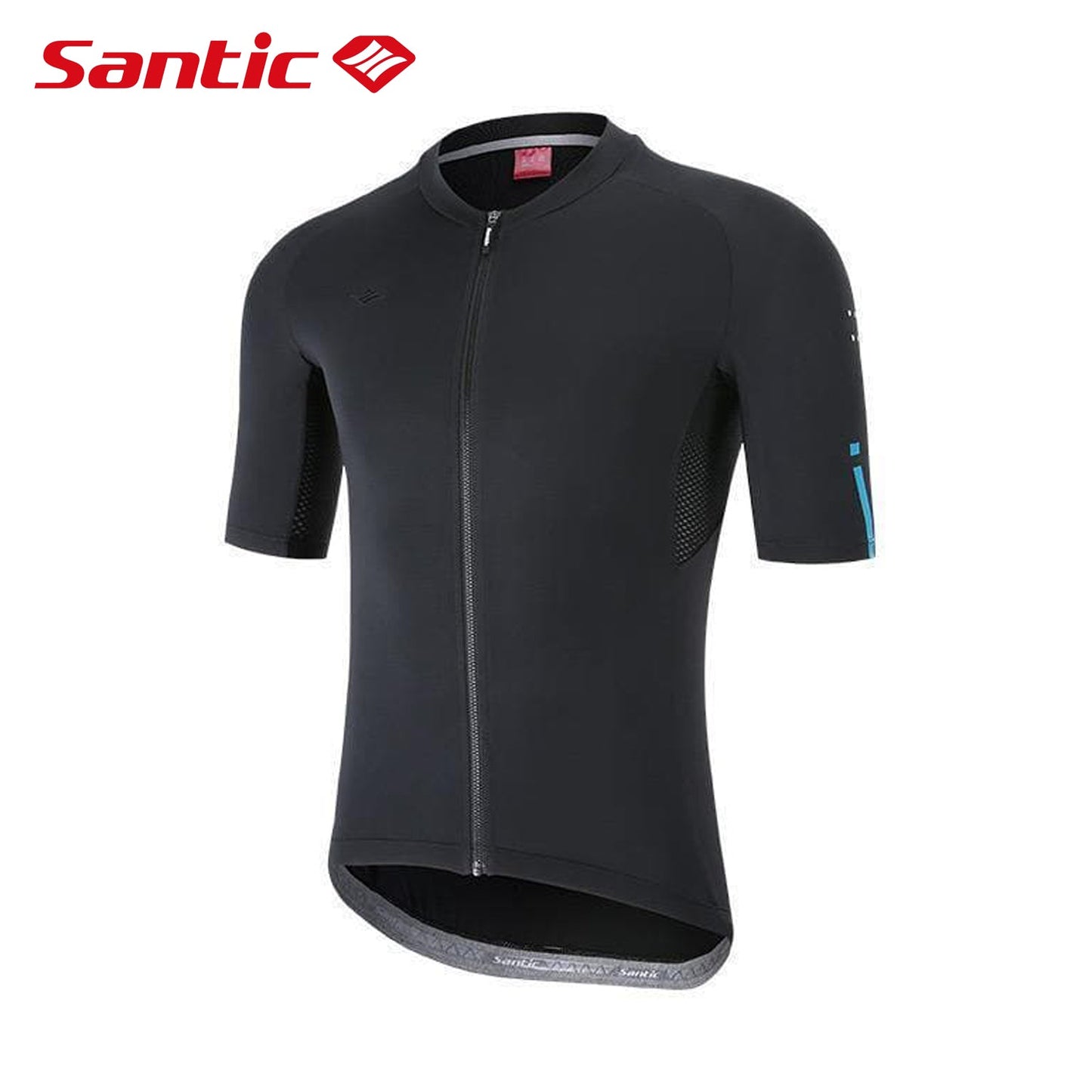 Santic Azuni Men's Short Sleeve Summer Jersey - Black