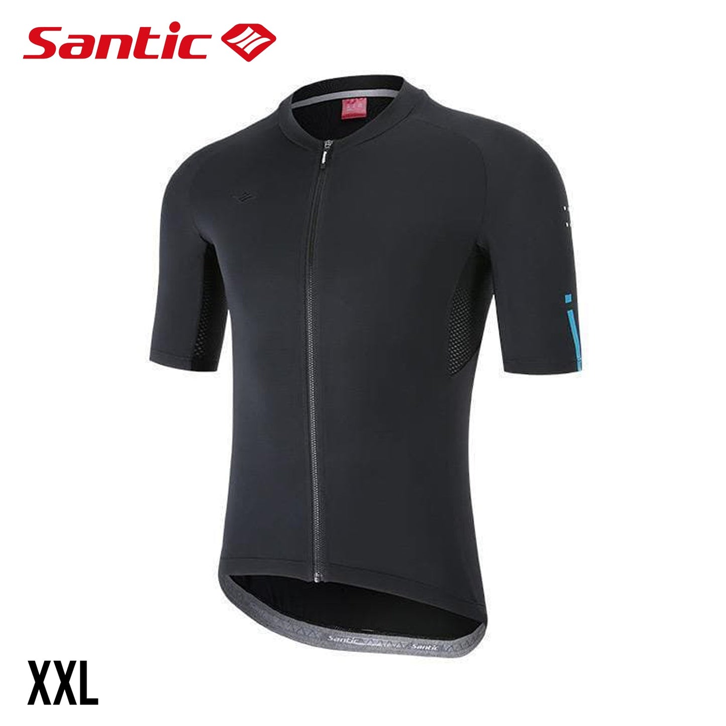 Santic Azuni Men's Short Sleeve Summer Jersey - Black