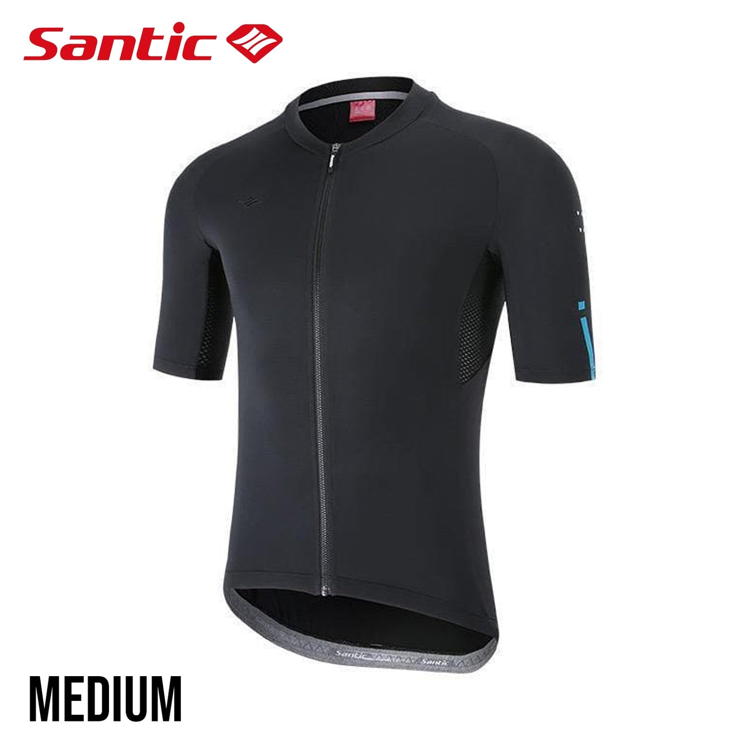 Santic Azuni Men's Short Sleeve Summer Jersey - Black