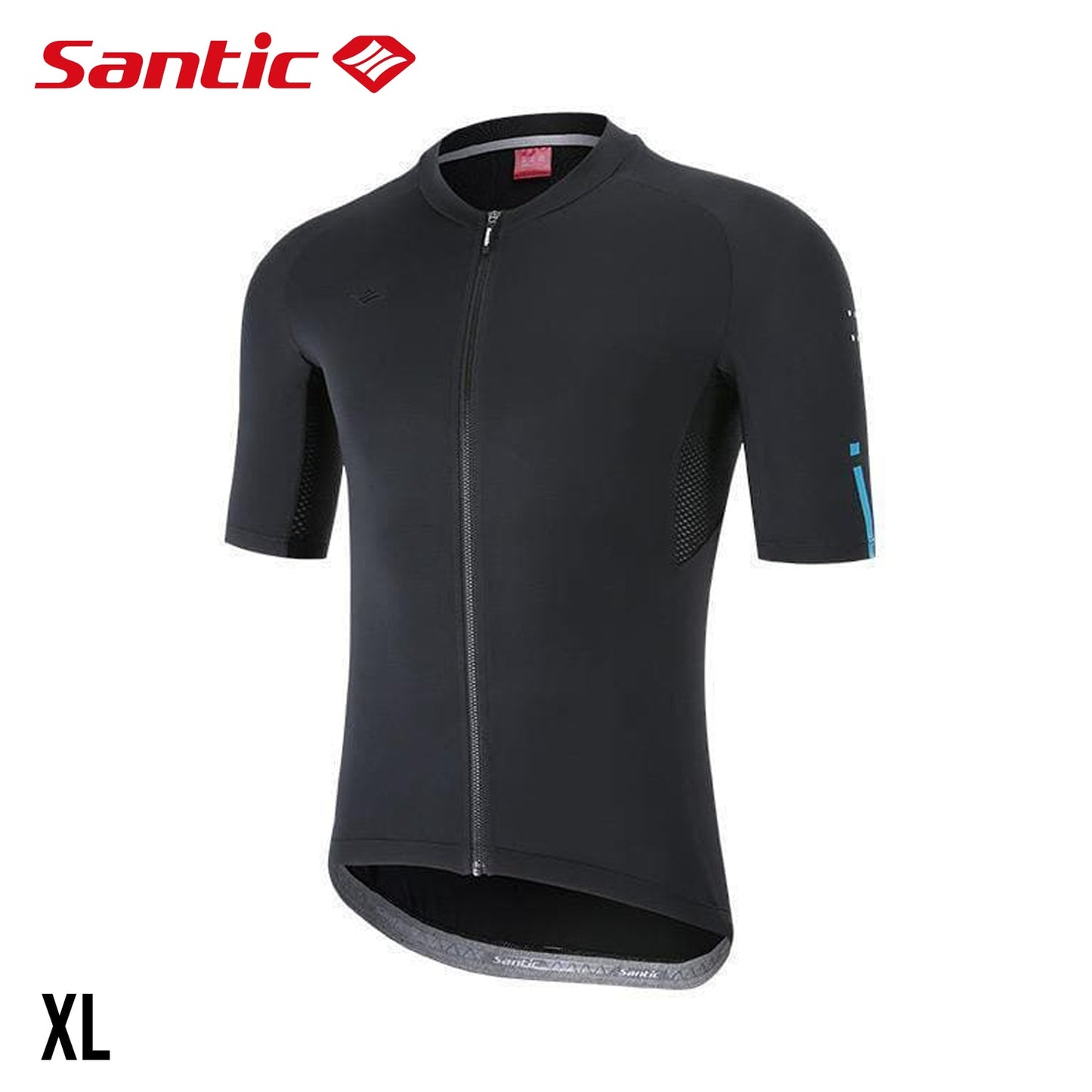 Santic Azuni Men's Short Sleeve Summer Jersey - Black