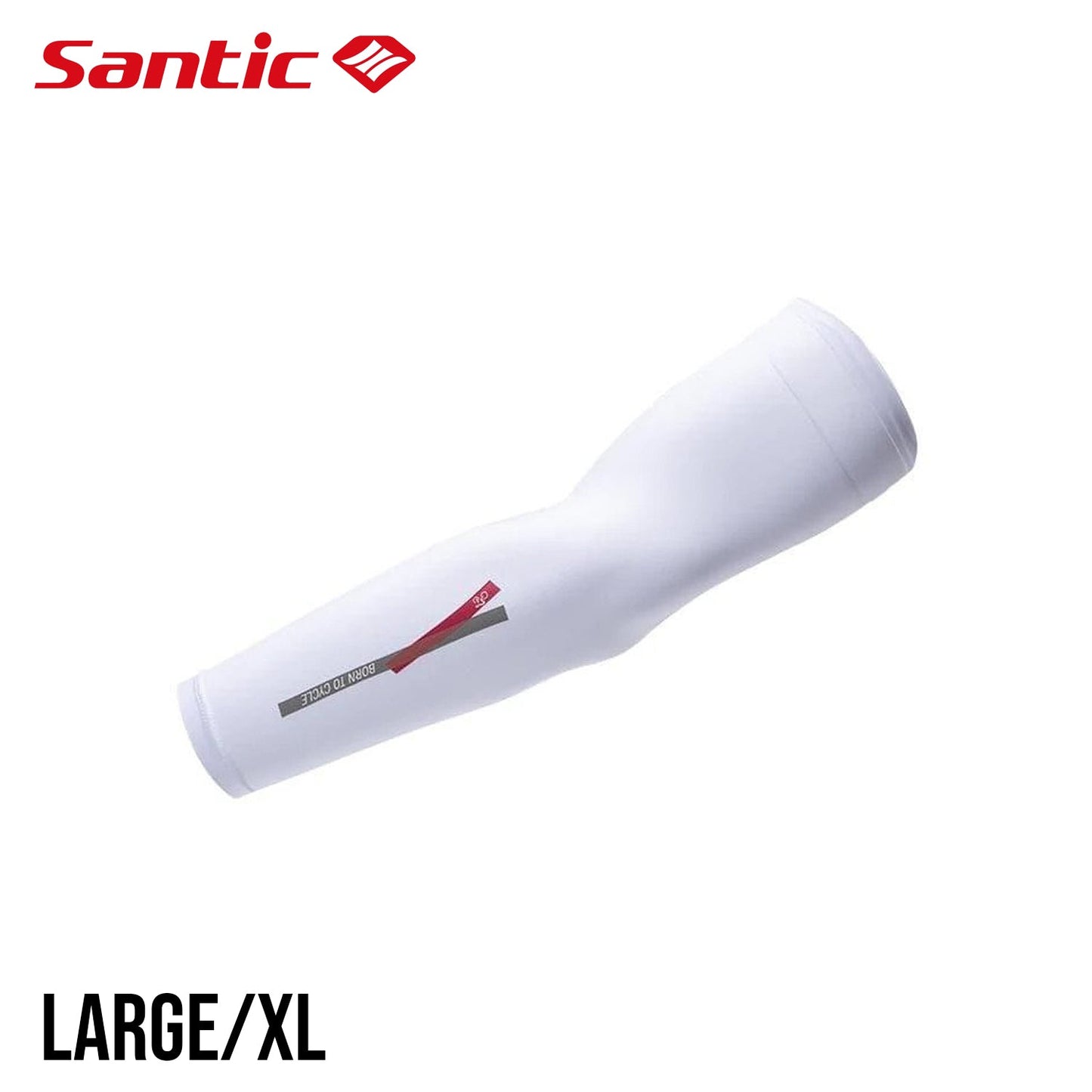 Santic Canty UPF 50+ Light Arm Sleeves - White