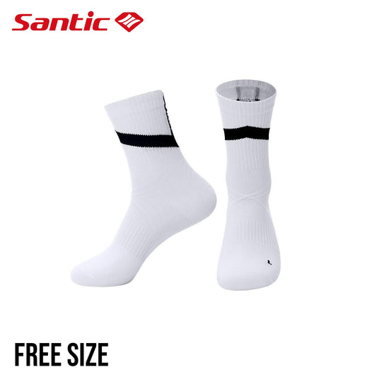 Santic LiangYi Reflective Cycling Socks - White