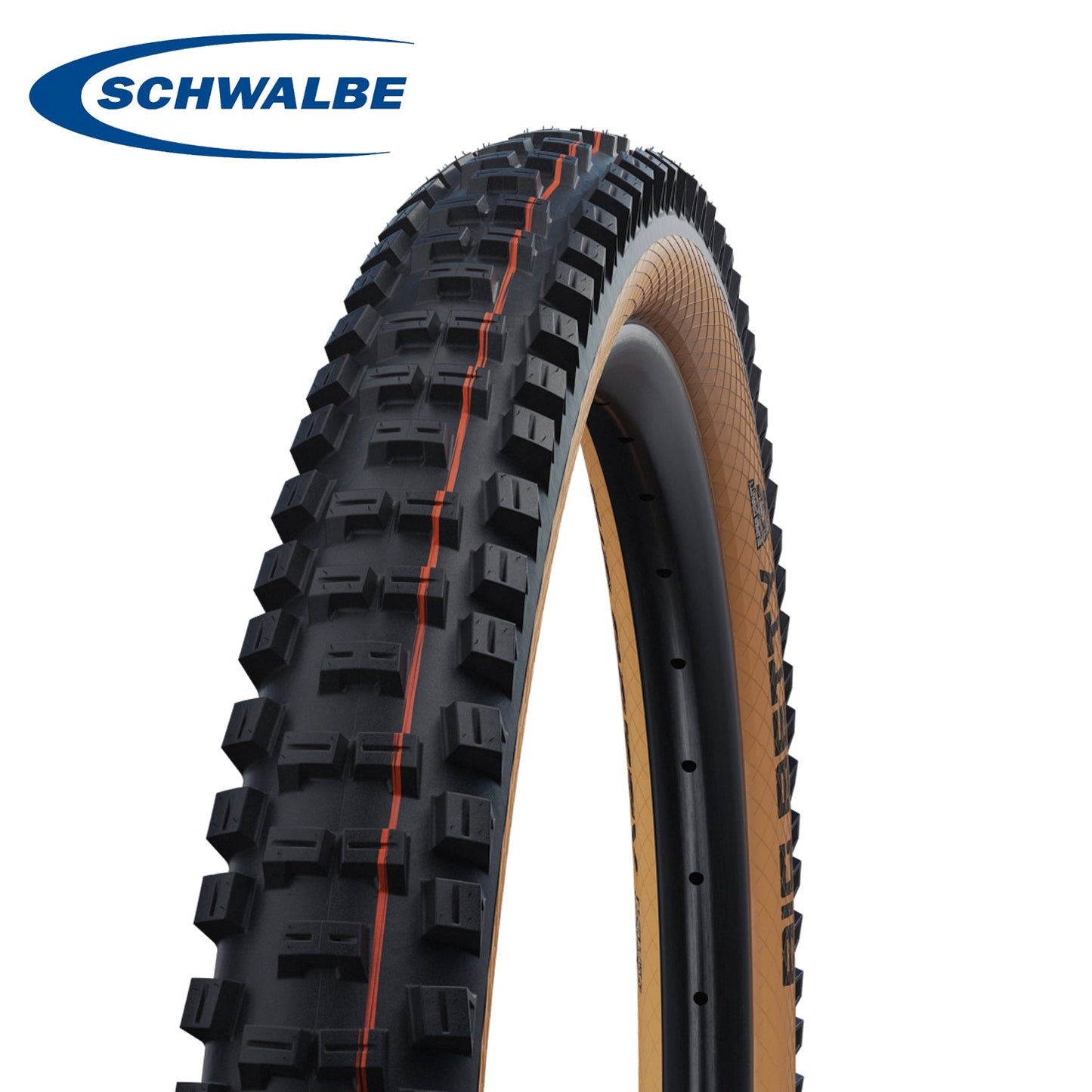 Schwalbe Big Betty 29er Mountain Bike Tires ADDIX Tubeless Evolution - Black (Bronze Wall)