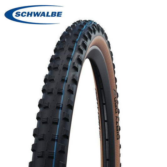 Schwalbe Dirty Dan 29er Mountain Bike Tires ADDIX Tubeless Evolution - Black (Bronze Wall)