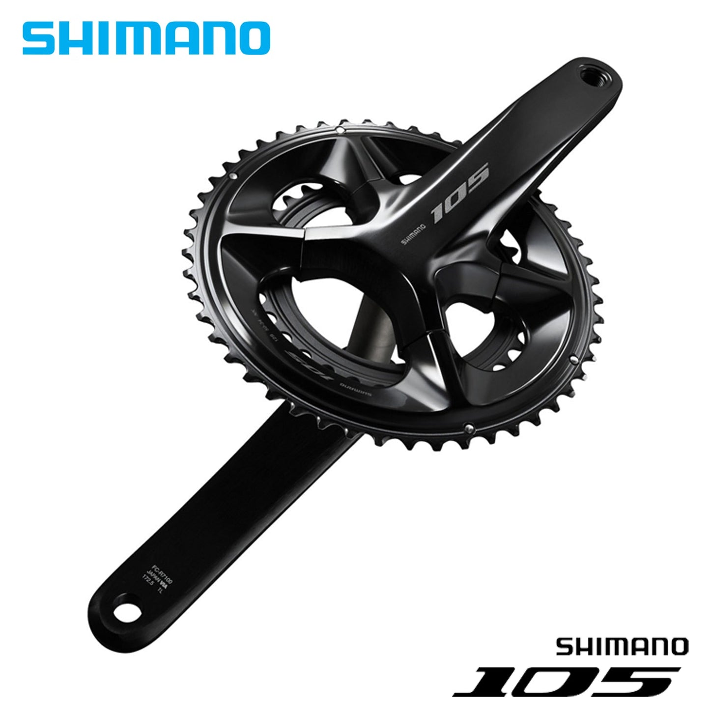 Shimano 105 FC-R7100 HOLLOWTECH II Crankset 2x12-speed