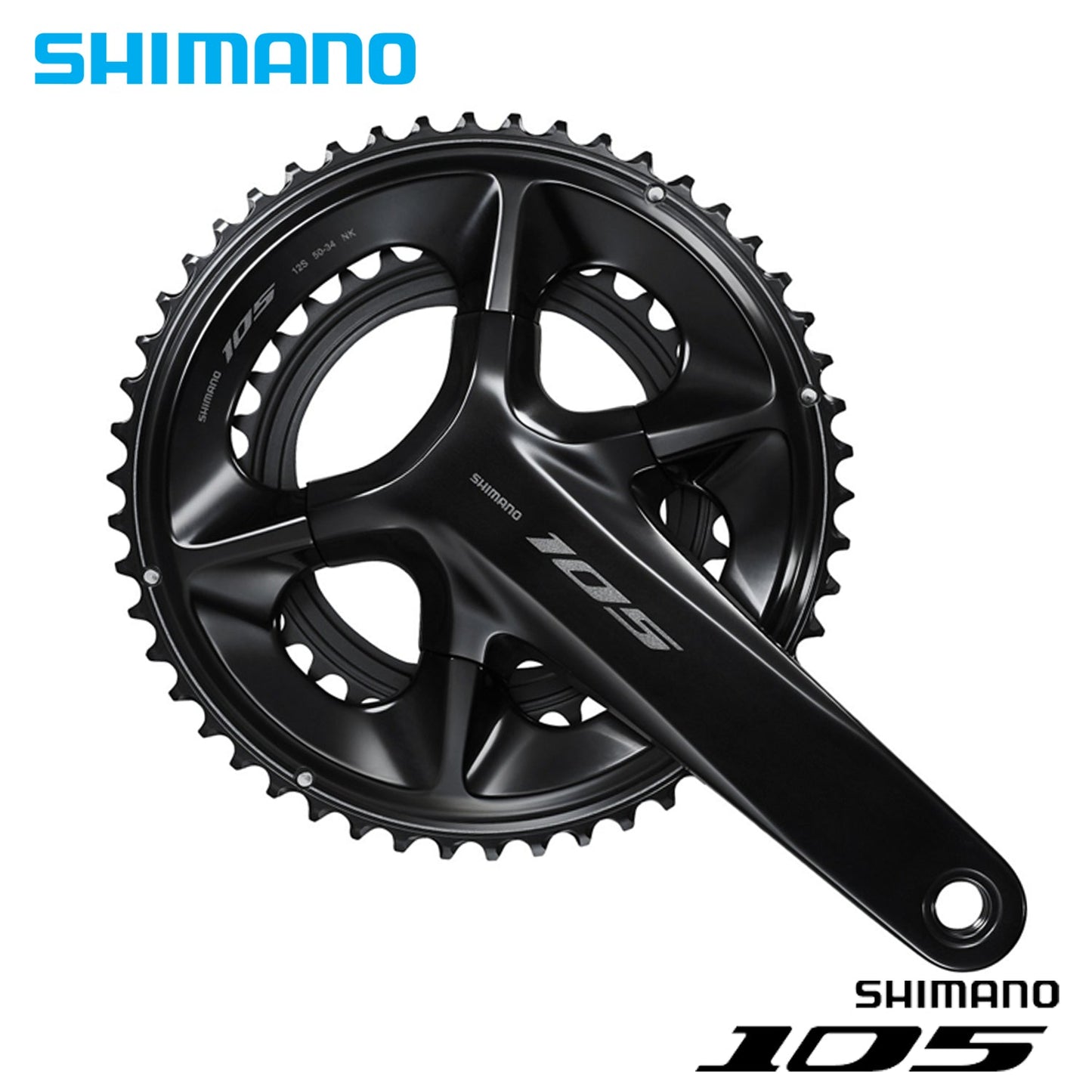 Shimano 105 FC-R7100 HOLLOWTECH II Crankset 2x12-speed