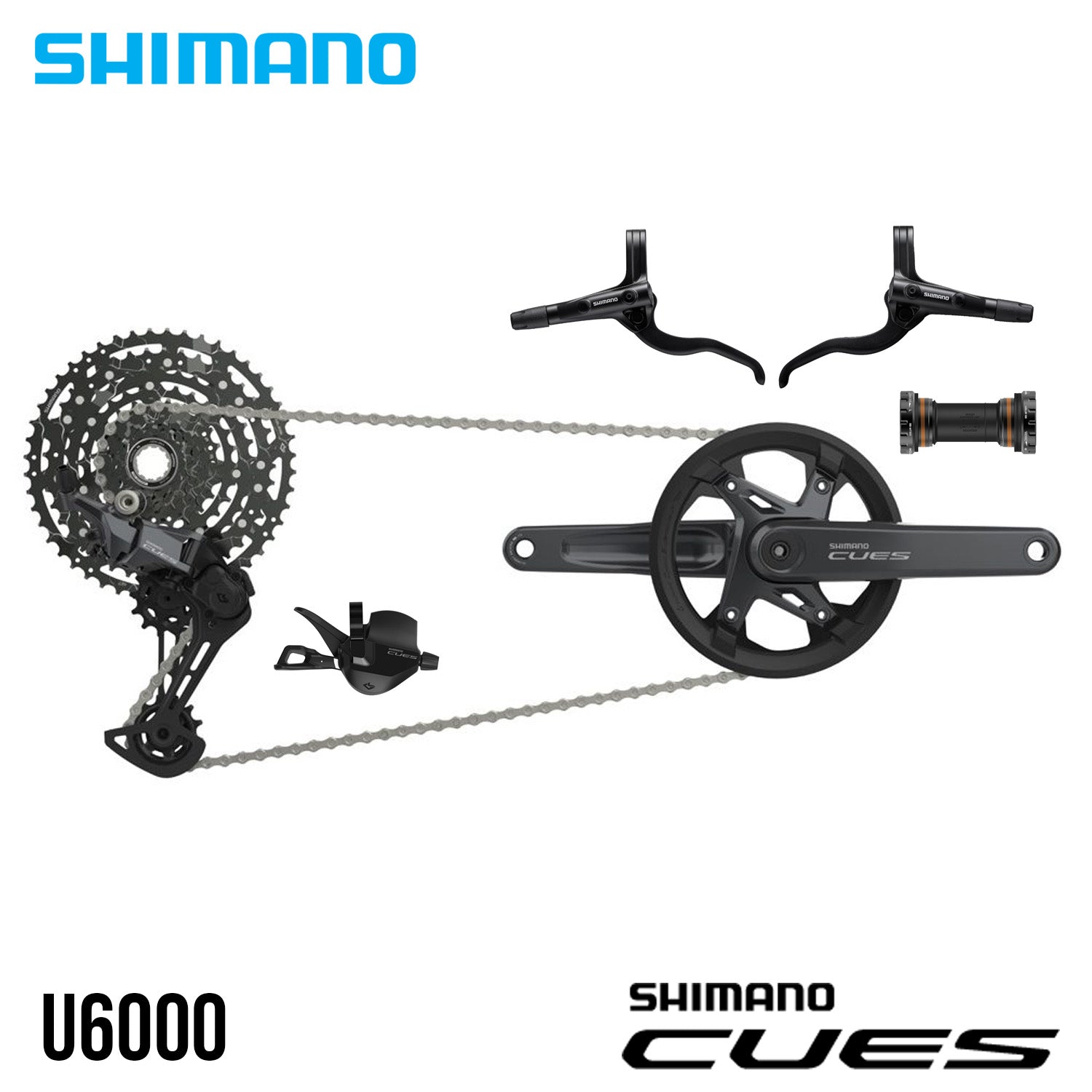 Shimano Cues U6000 1x11 11-Speed Groupset – Supreme Bikes Verdana