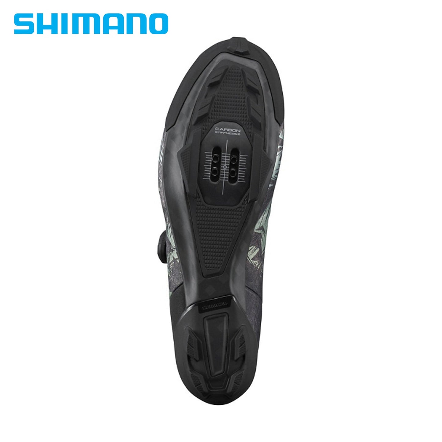 Shimano RX8 Gravel / MTB Carbon Composite Bike Shoes SPD BOA LI2 (SH-RX801) - Tropical Leaves