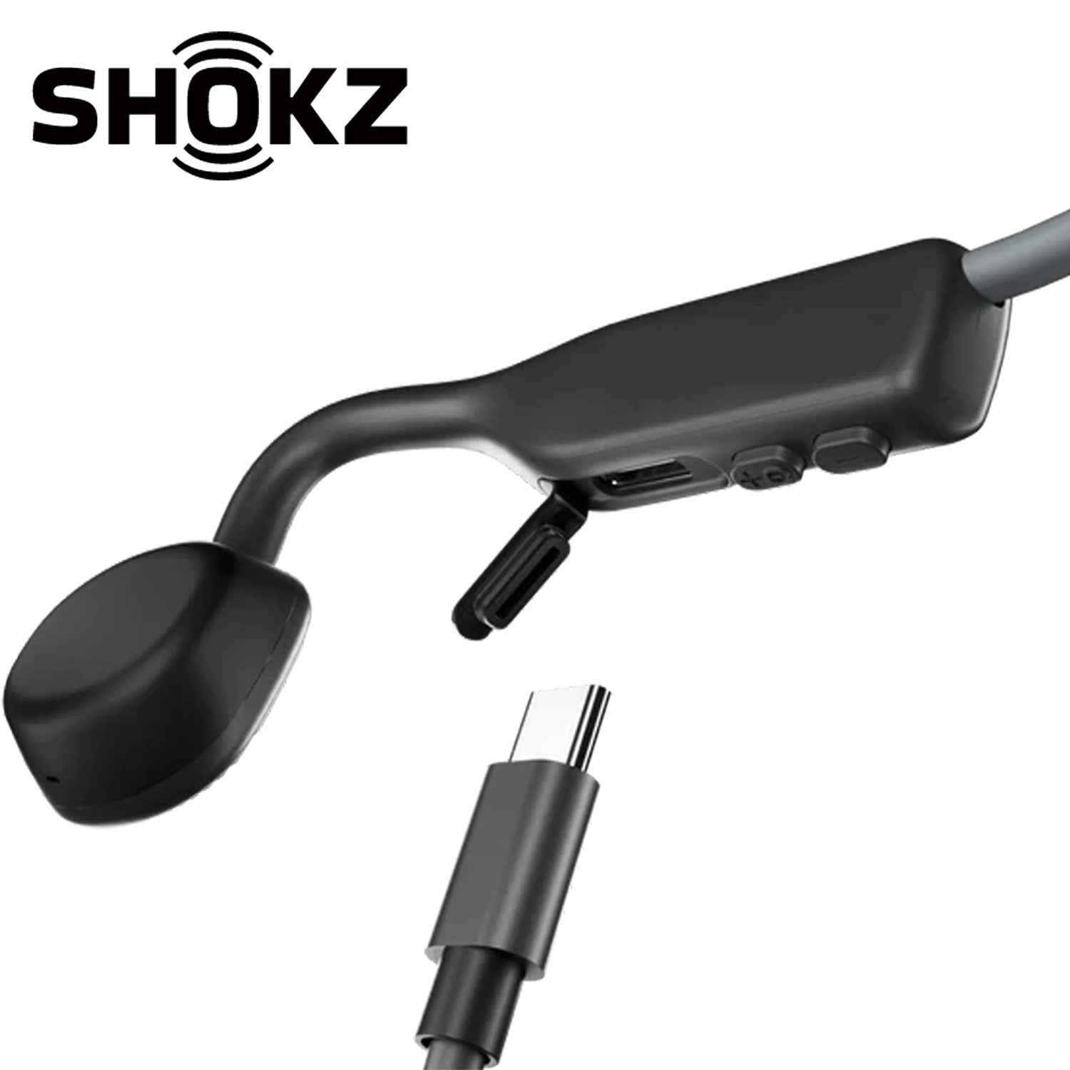 Shokz OpenMove Bone Conduction Open Ear Sport Headphones – Gray (Open Box, 2 Year Warranty)