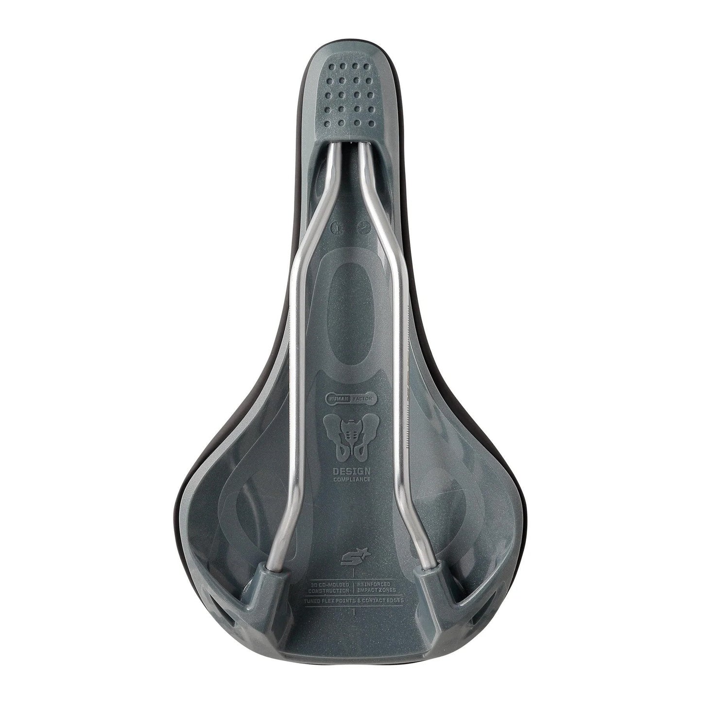 Spank Oozy 220 MTB 144mm Bike Saddle - Black/Grey