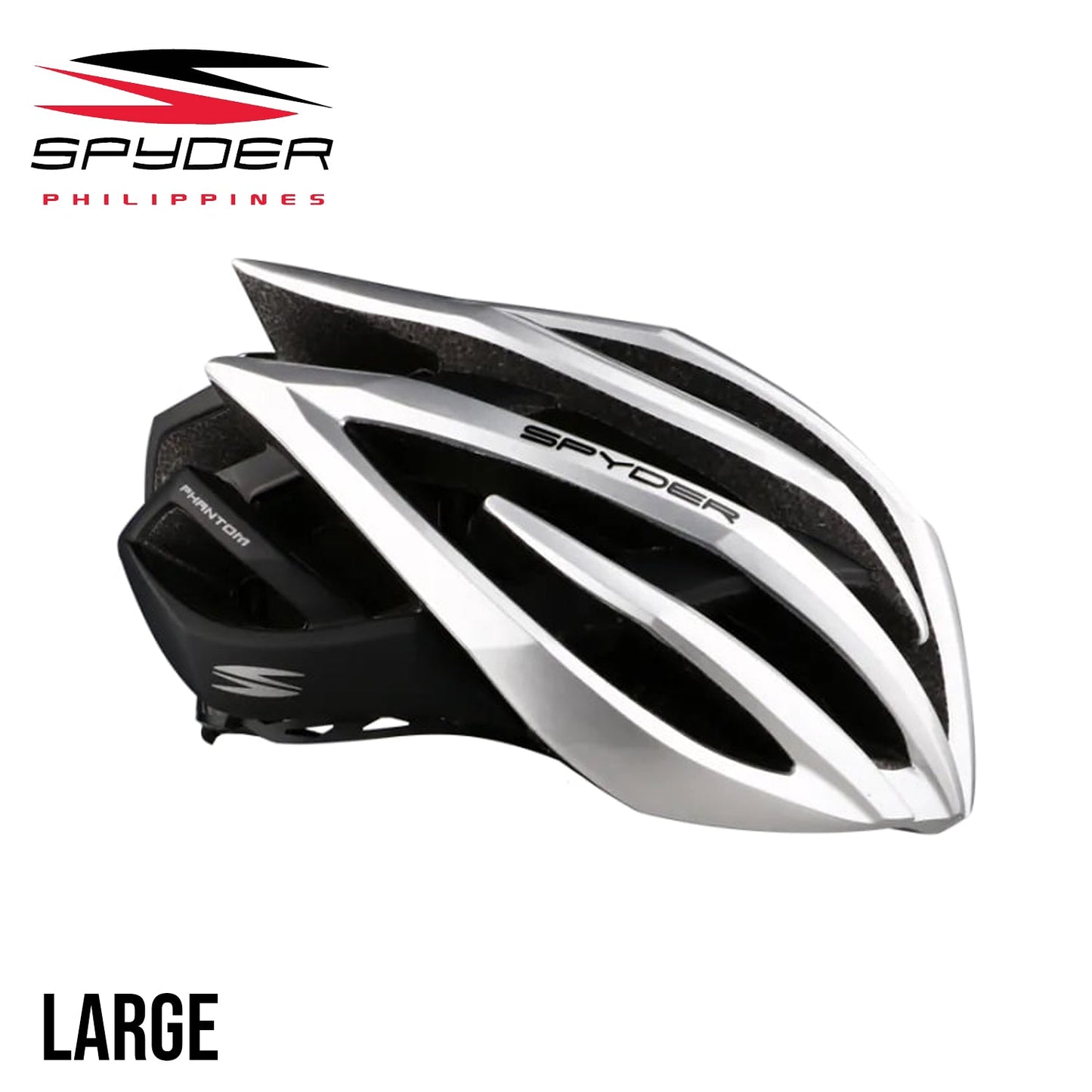 Spyder PHANTOM Bike Helmet for Road - Silver/Black