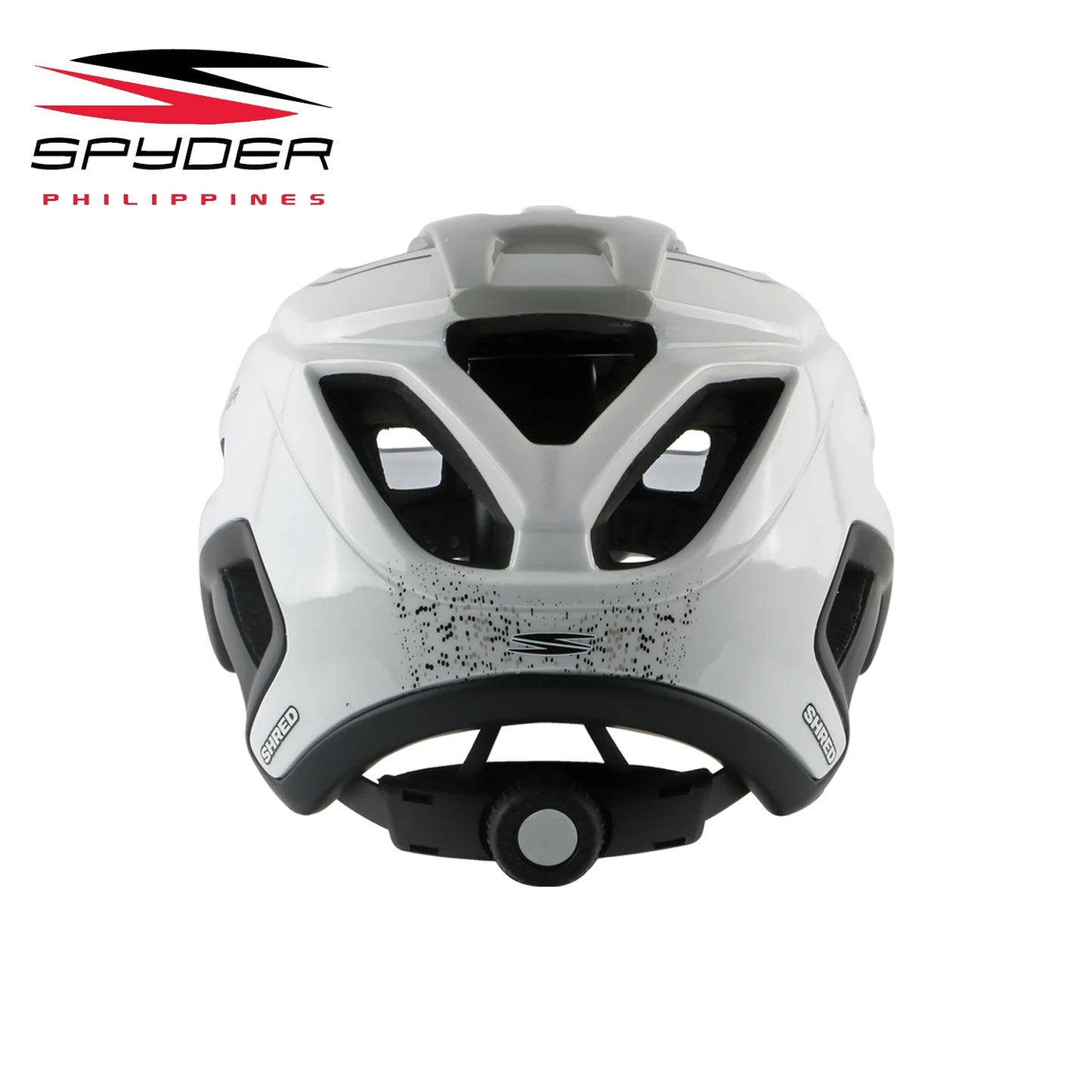 Spyder SHRED All-Mountain / Trail MTB Bike Helmet - Shiny White/Gray